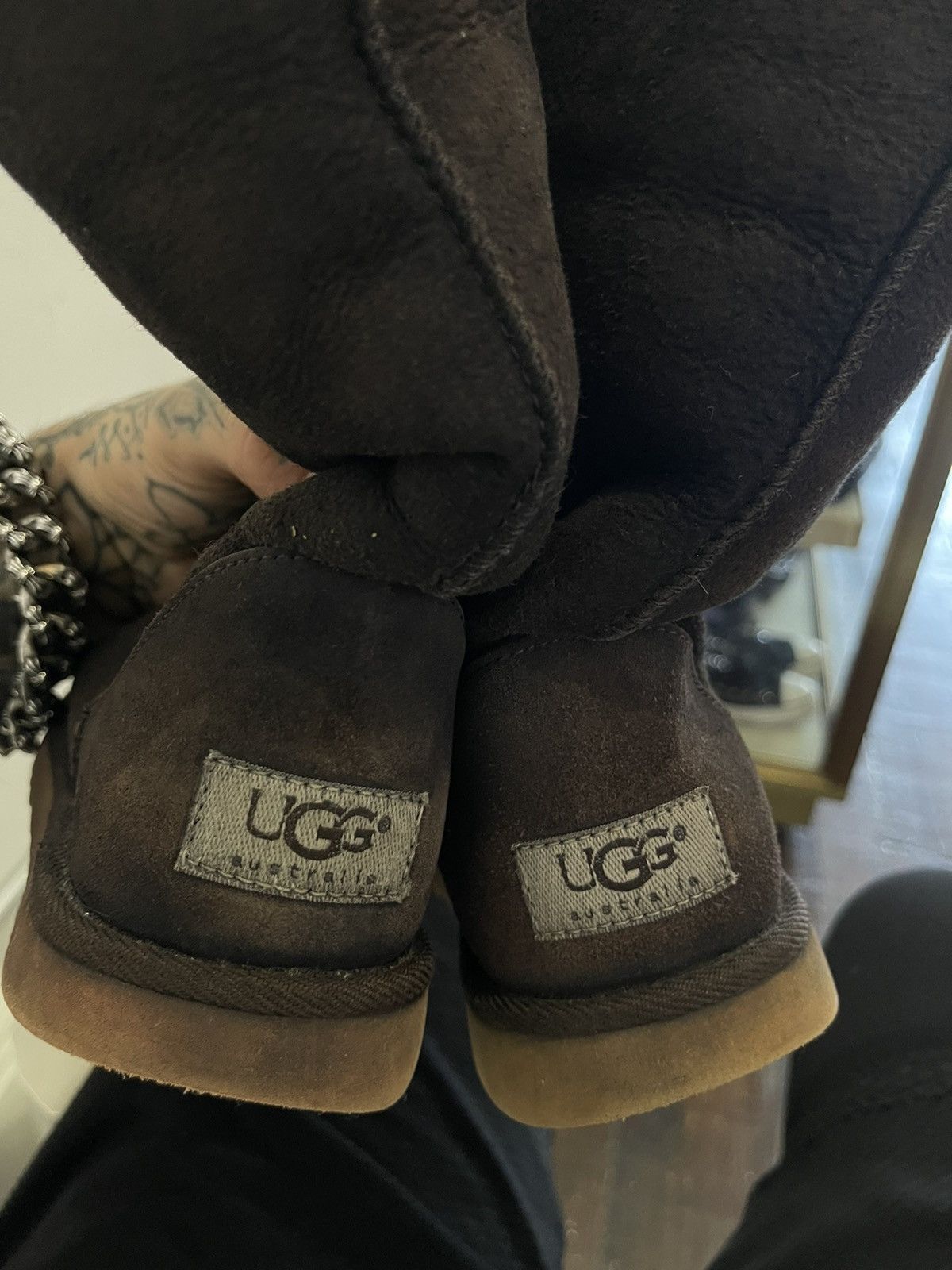 Chrome Hearts × Ugg Chrome Hearts X Uggs US8-8.5 Brown Cross Boots Size US 8 / EU 41 - 15 Thumbnail
