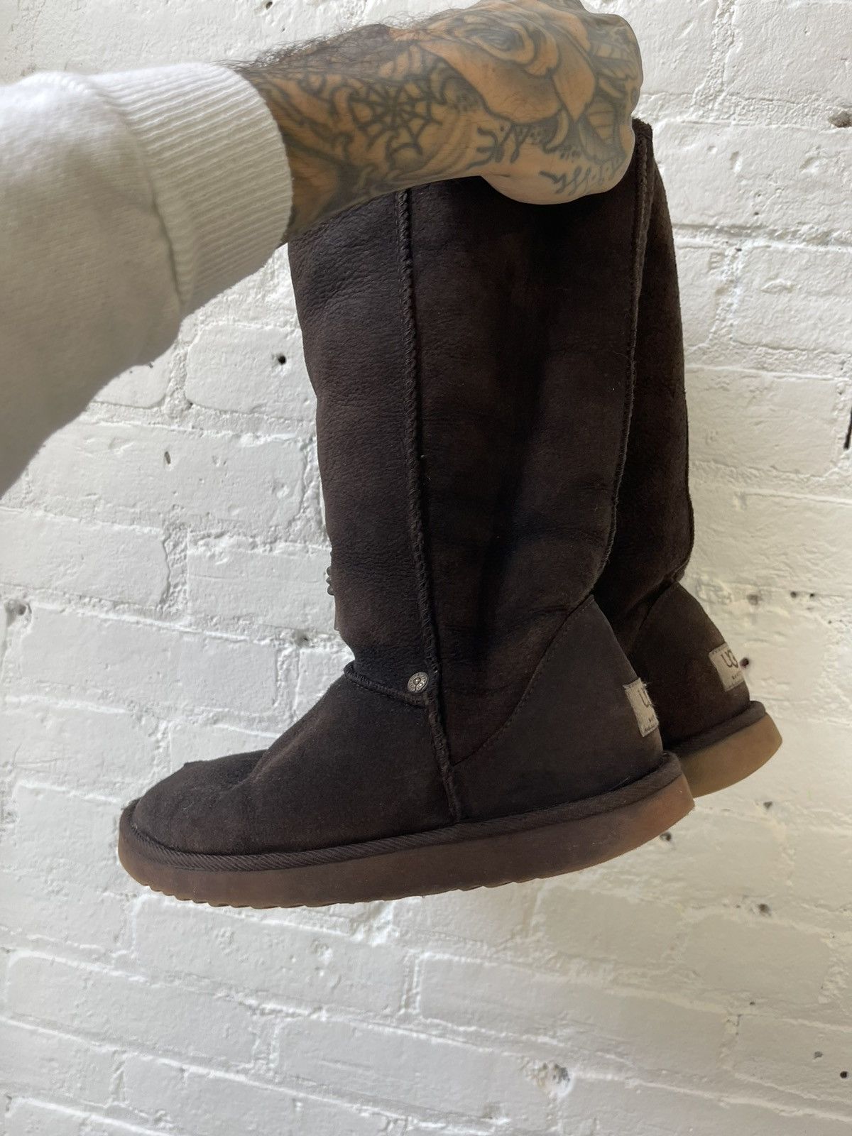 Chrome Hearts × Ugg Chrome Hearts X Uggs US8-8.5 Brown Cross Boots Size US 8 / EU 41 - 7 Thumbnail