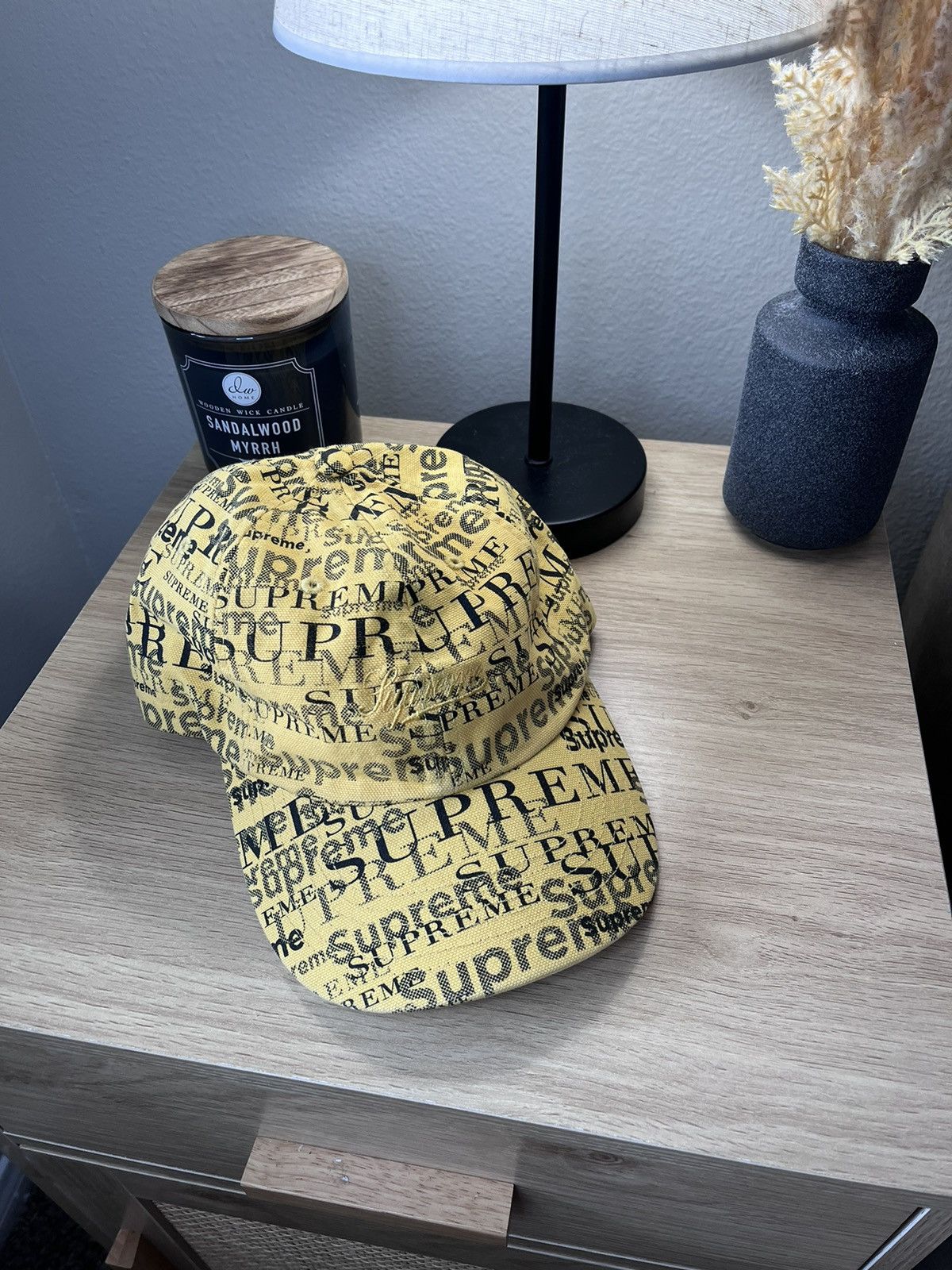 Supreme Script Logo 6 Panel Hat | Grailed