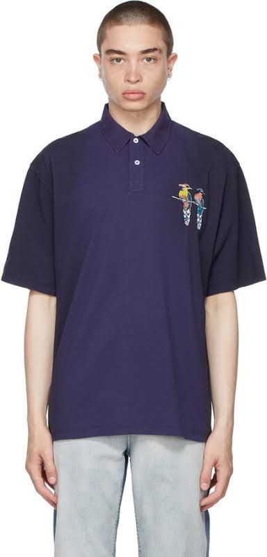 Loewe Loewe x Paula Ibiza Parrots Embroidered Oversize Polo Size US M / EU 48-50 / 2 - 1 Thumbnail