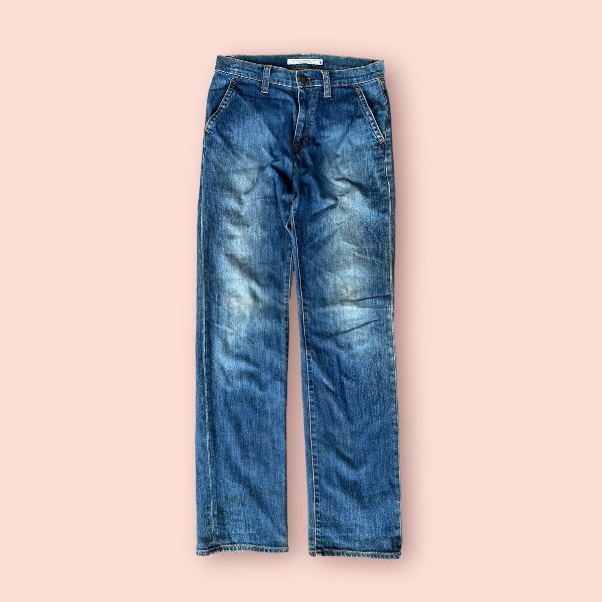 VINTAGE UNIQLO CROSS POCKET WASHED DENIM