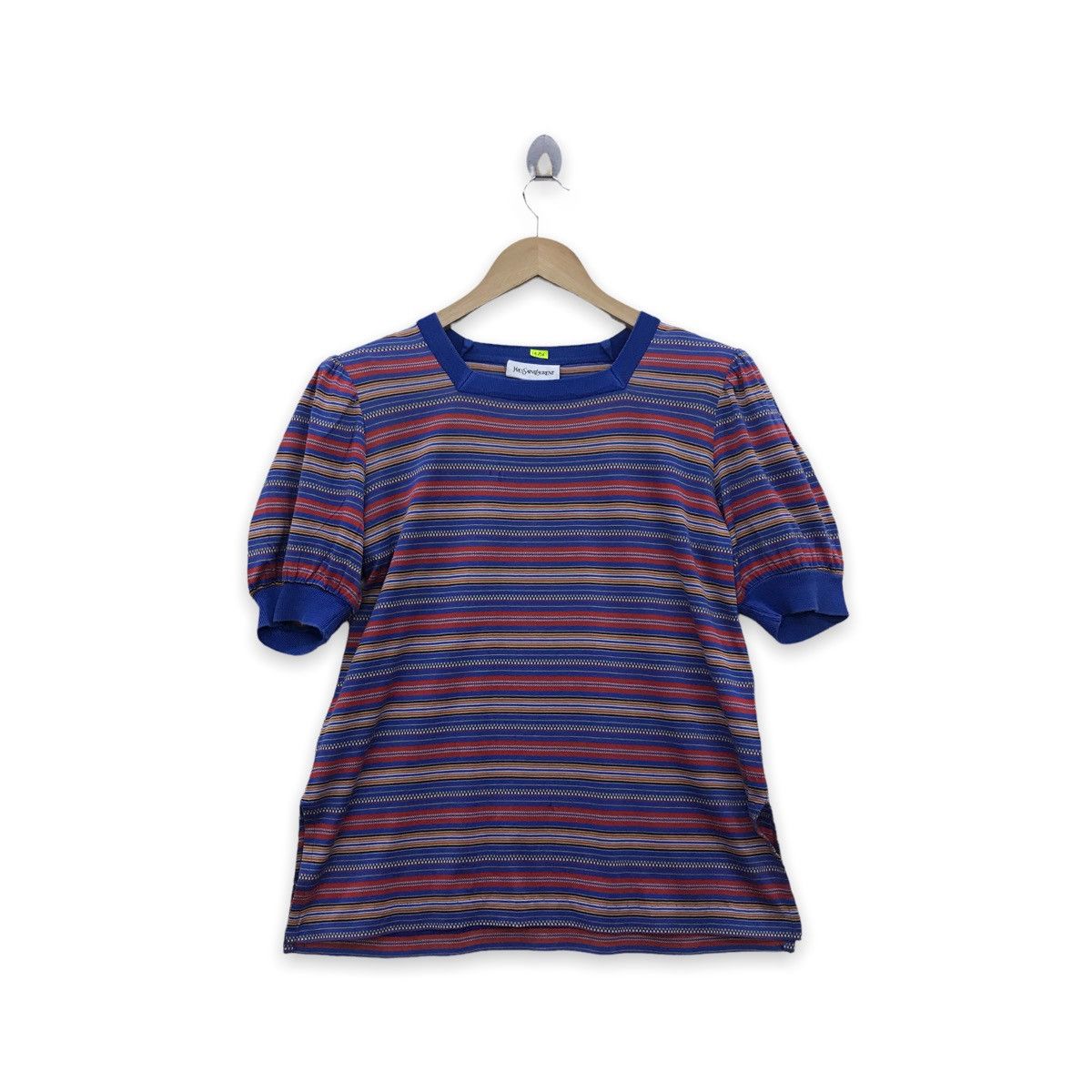 Rare!! Yves Saint Laurent Woman Stripe tee