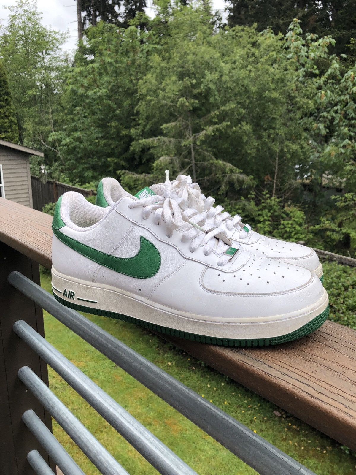 Vintage 2006 Air Force 1 07 Players Forest Green. FLAWLESS