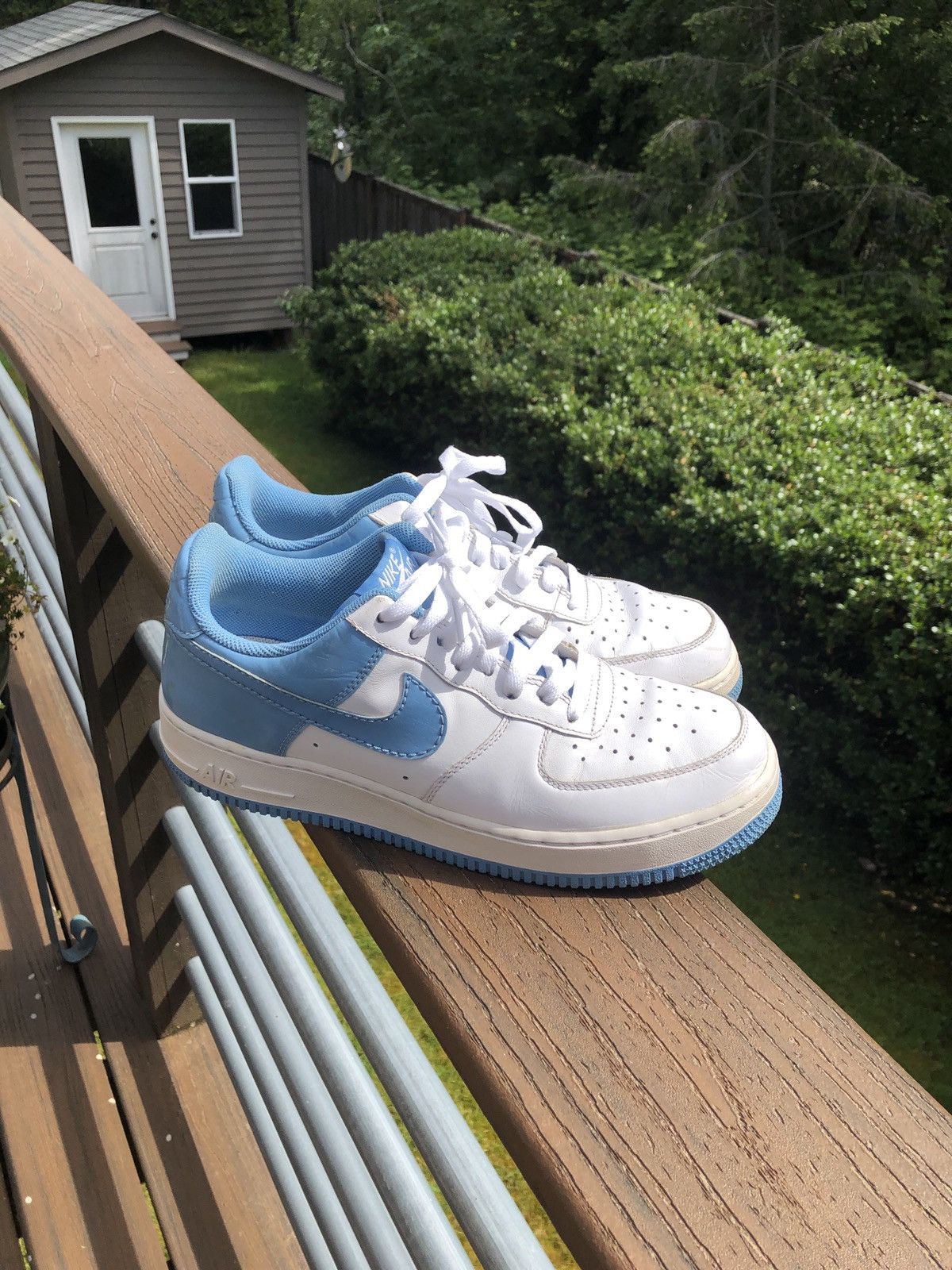 Pre-owned Nike X Vintage 2007 Air Force 1 Carolina Patent. Super Clean Shoes
