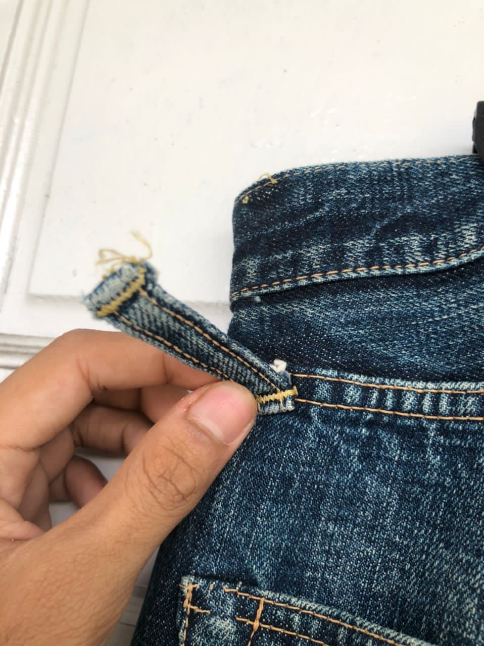 Japanese Brand × OMNIGOD OMNIGOD Selvedge blue jeans regular cut Size US 34 / EU 50 - 15 Thumbnail