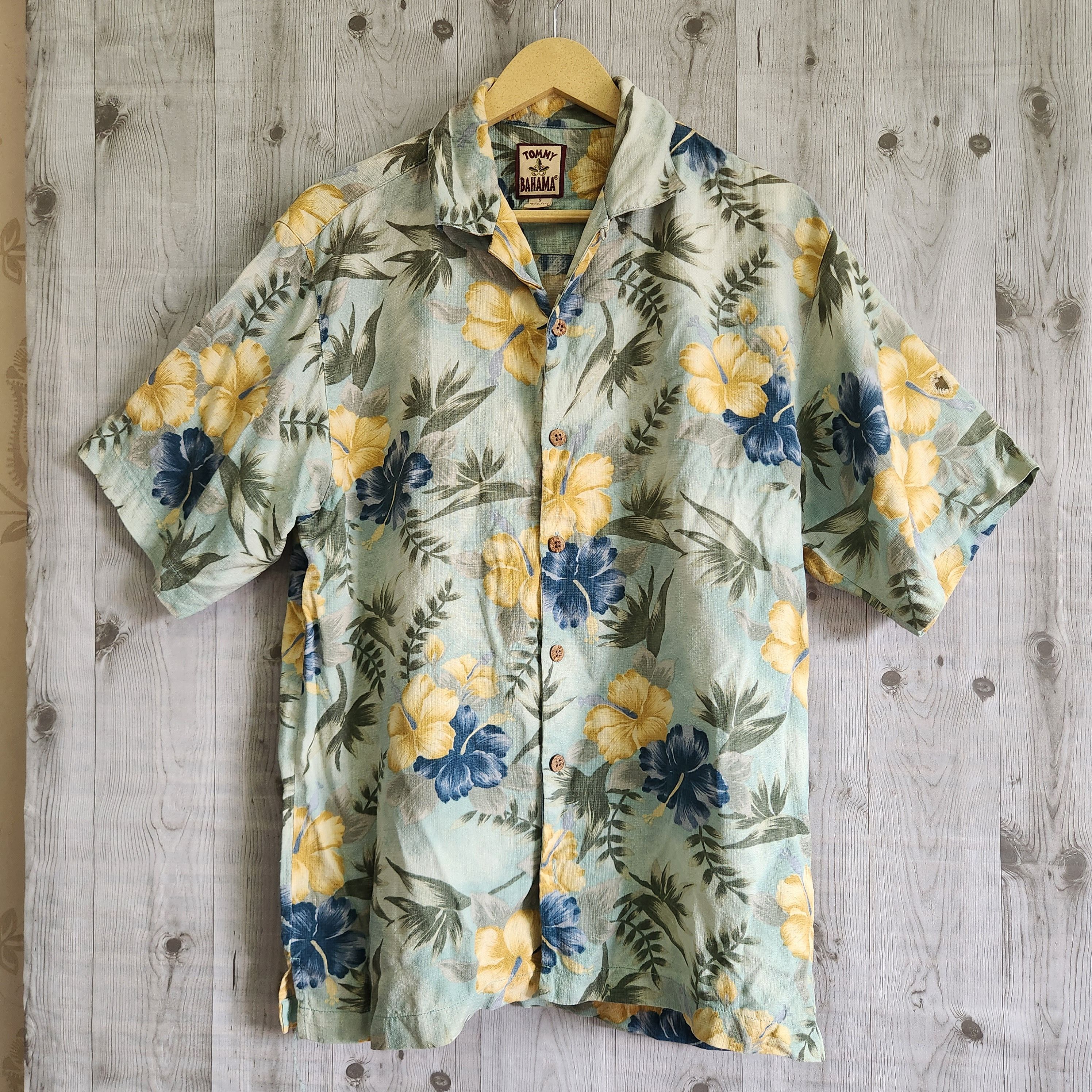 Tommy Bahama × Vintage Vintage Silk Tommy Bahama Colourful Shirts Size US L / EU 52-54 / 3 - 1 Thumbnail