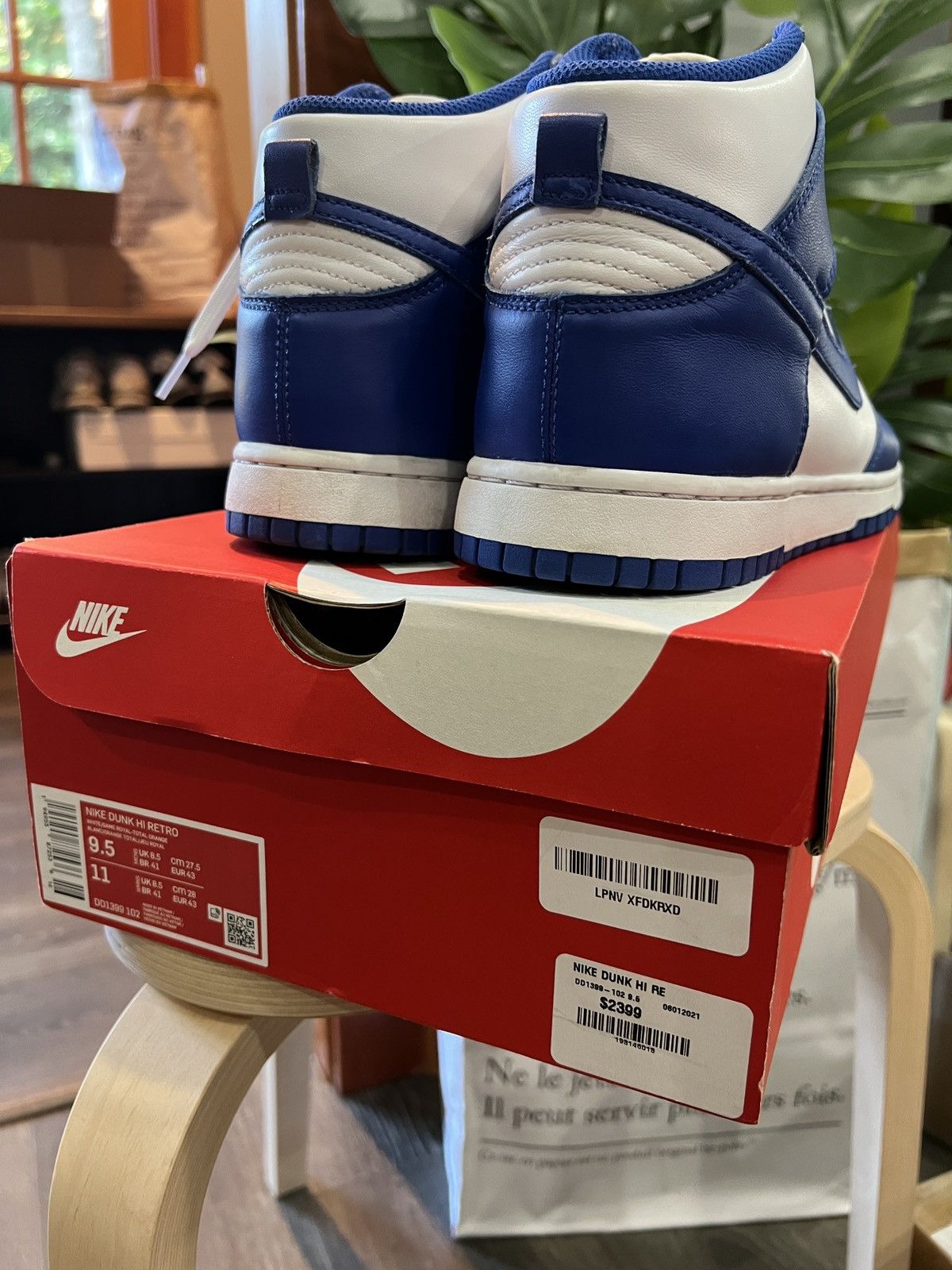 Nike game royal blue retro dunk hi Size US 9.5 / EU 42-43 - 8 Thumbnail