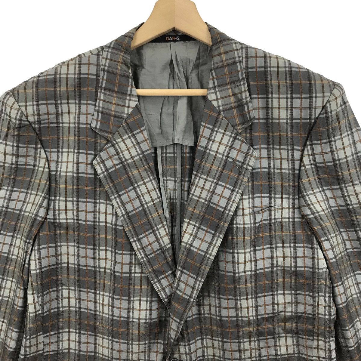 Vintage Vintage DAKS LONDON Blazer Jacket Checkered Design Size 48R - 2 Preview
