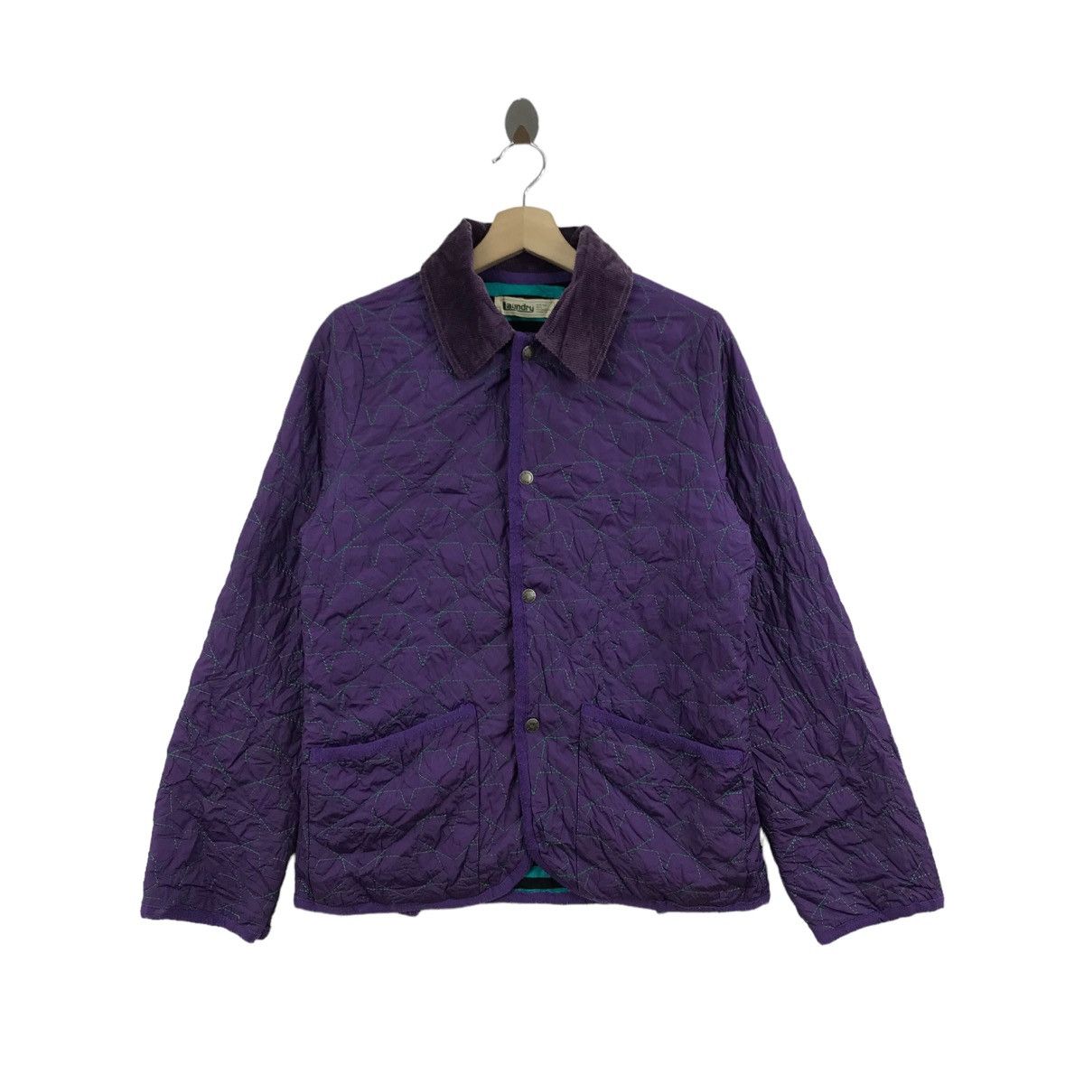 Vintage LAUNDRY Quilted Jacket Japanese Brand Casual Style