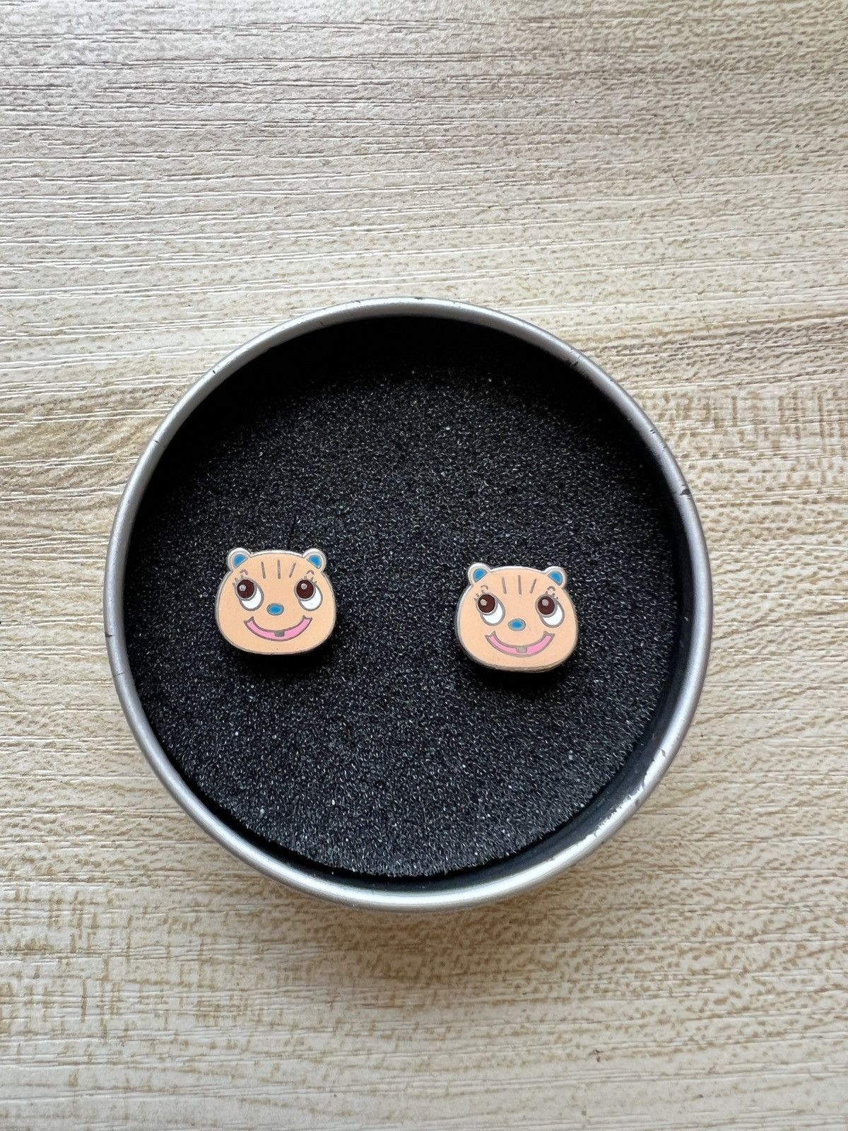 Pre-owned Hysteric Glamour Baby Bear Earrings In Pink