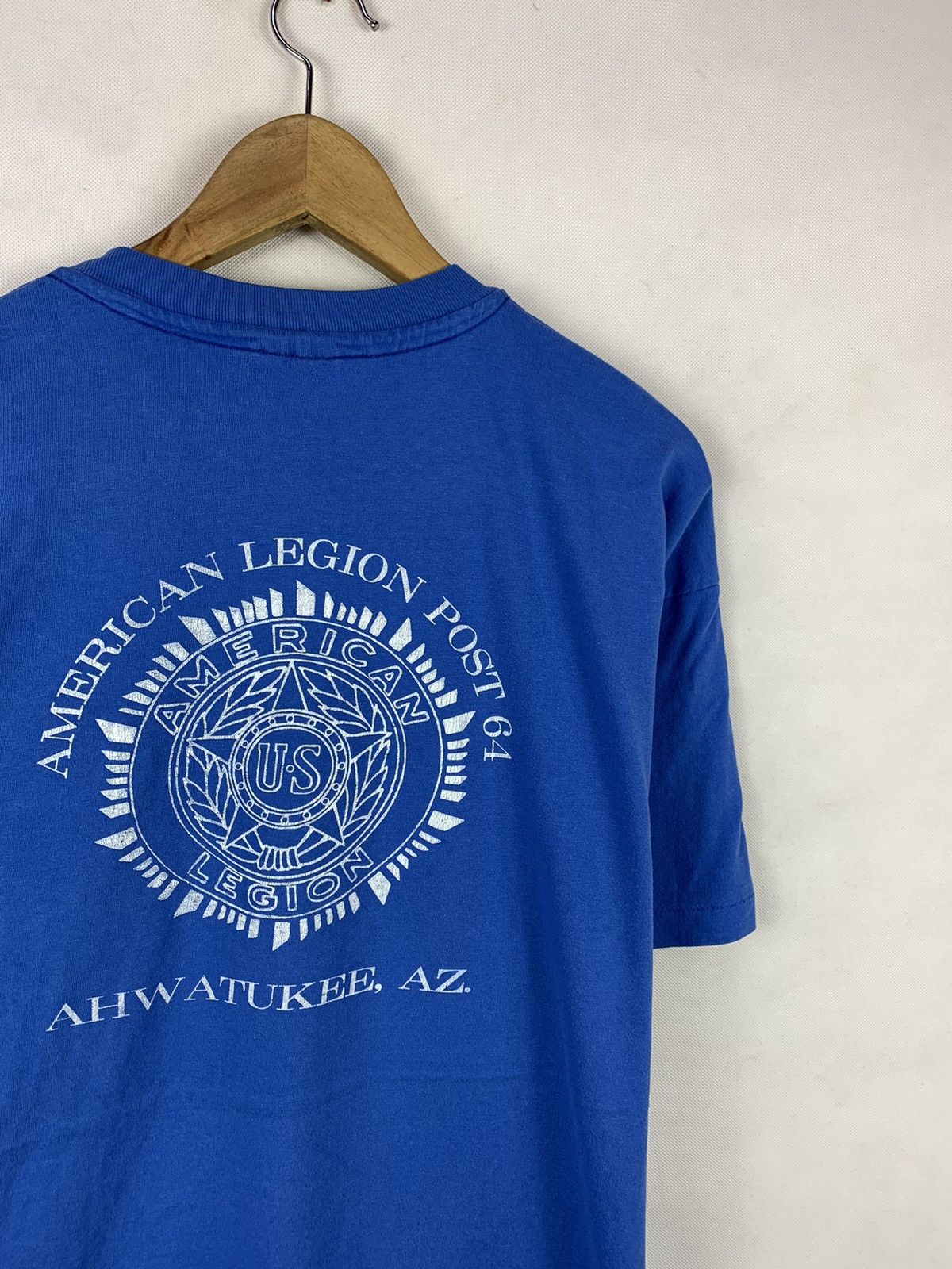 Hanes Rare! Vintage 90s American Legion Pocket Tee Size US XL / EU 56 / 4 - 3 Thumbnail