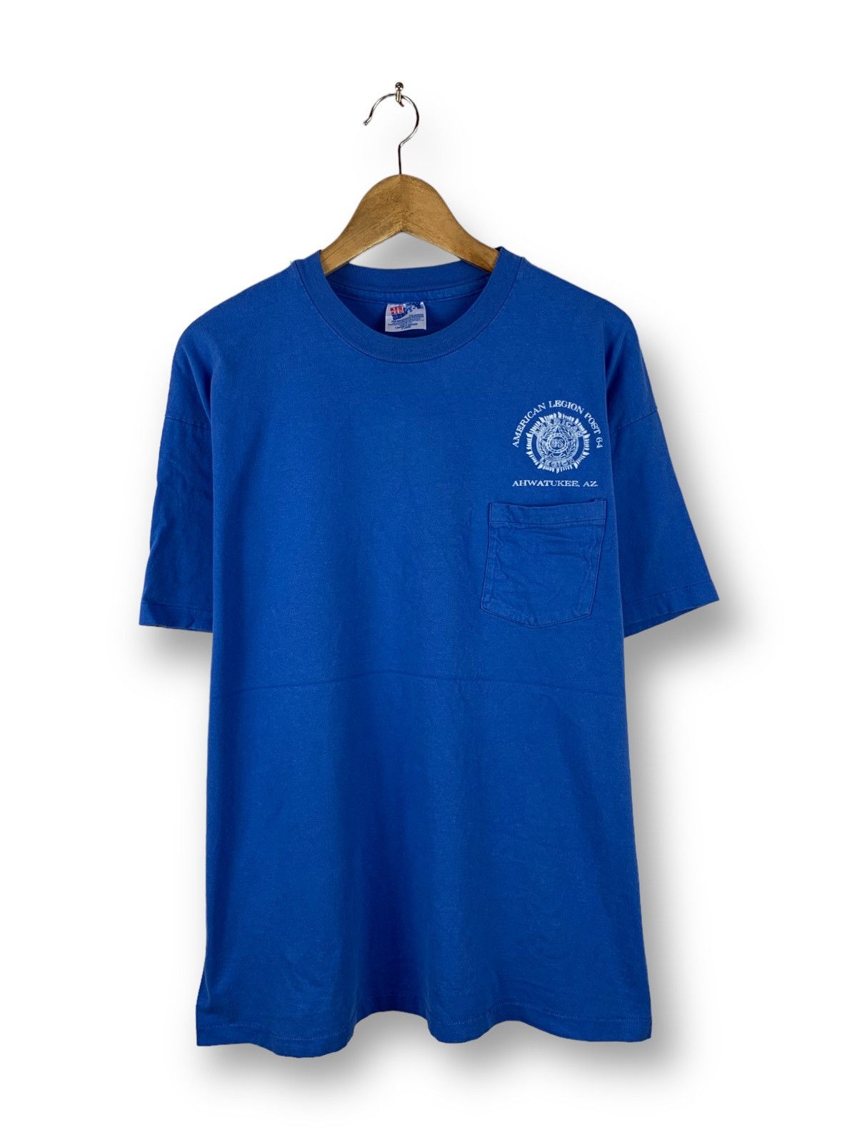 Hanes Rare! Vintage 90s American Legion Pocket Tee Size US XL / EU 56 / 4 - 2 Thumbnail