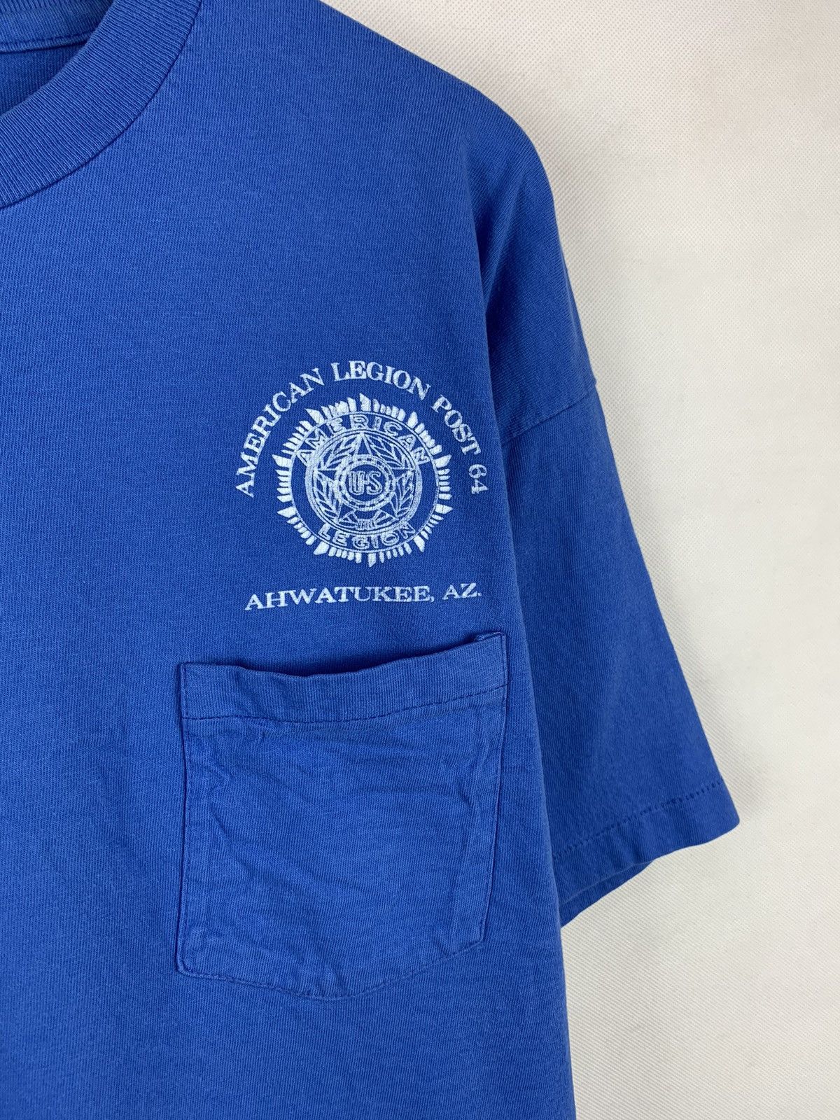 Hanes Rare! Vintage 90s American Legion Pocket Tee Size US XL / EU 56 / 4 - 4 Thumbnail
