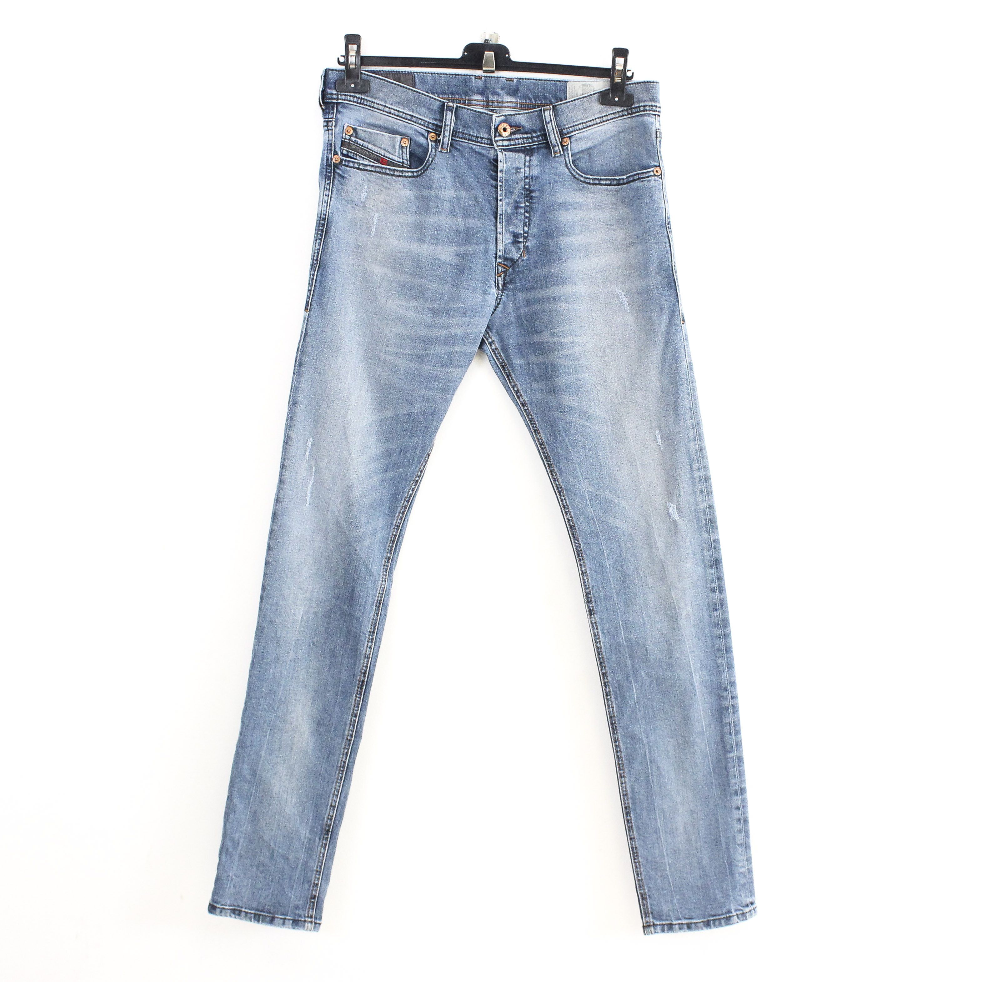 Diesel Tepphar W31 L32 Slim Carrot Jeans Straight Denim Pants Blue Size US 31 - 1 Thumbnail