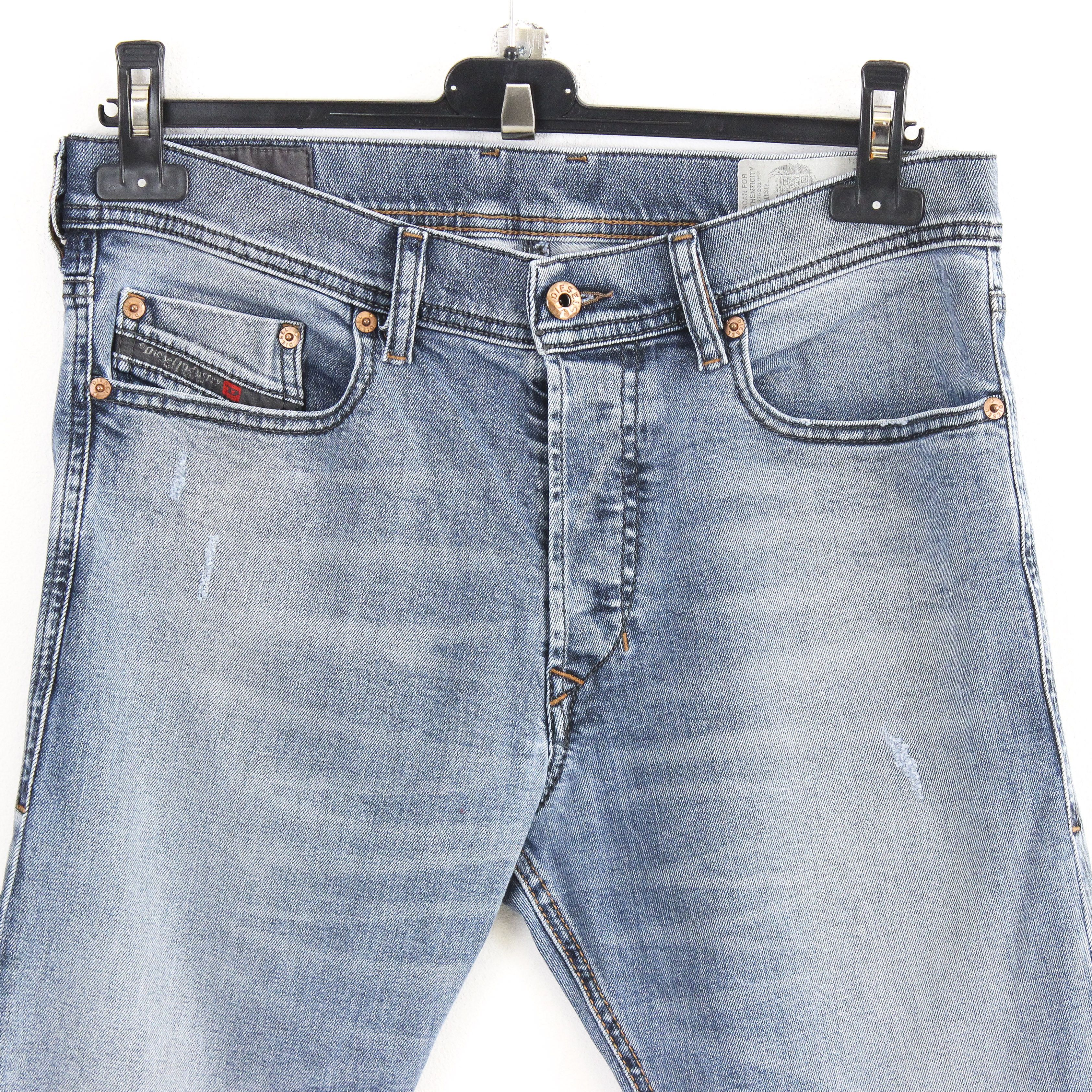 Diesel Tepphar W31 L32 Slim Carrot Jeans Straight Denim Pants Blue Size US 31 - 2 Thumbnail