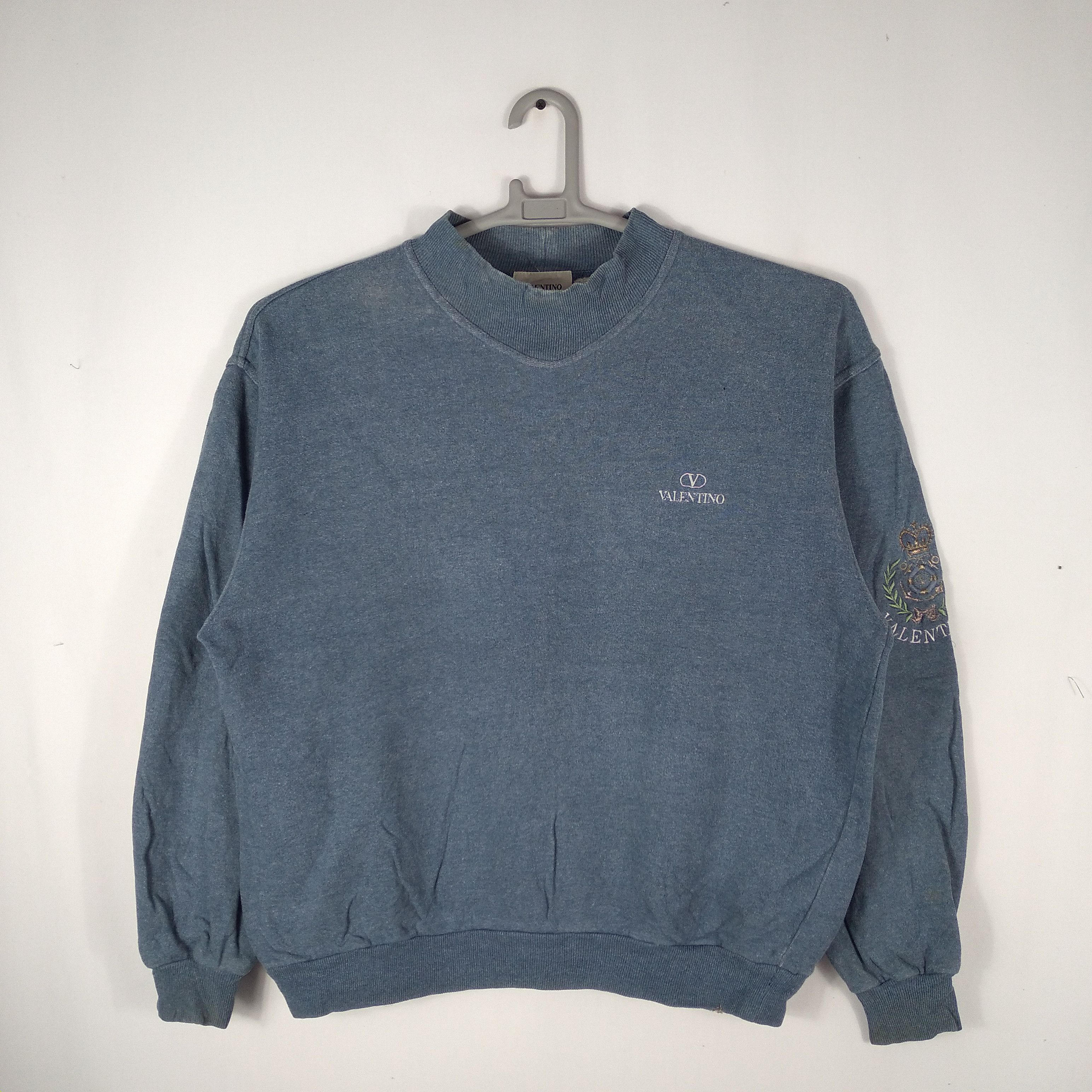Vintage Italian Valentino Embroidery Logo Sweatshirts