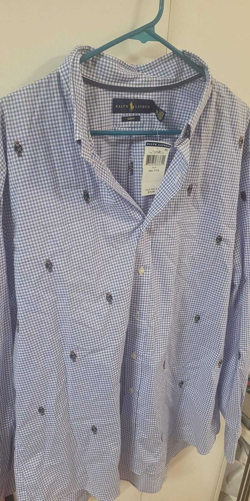 Polo Ralph Lauren *Size: XXL Oxford Shirt W/ Teddy Bear NWT