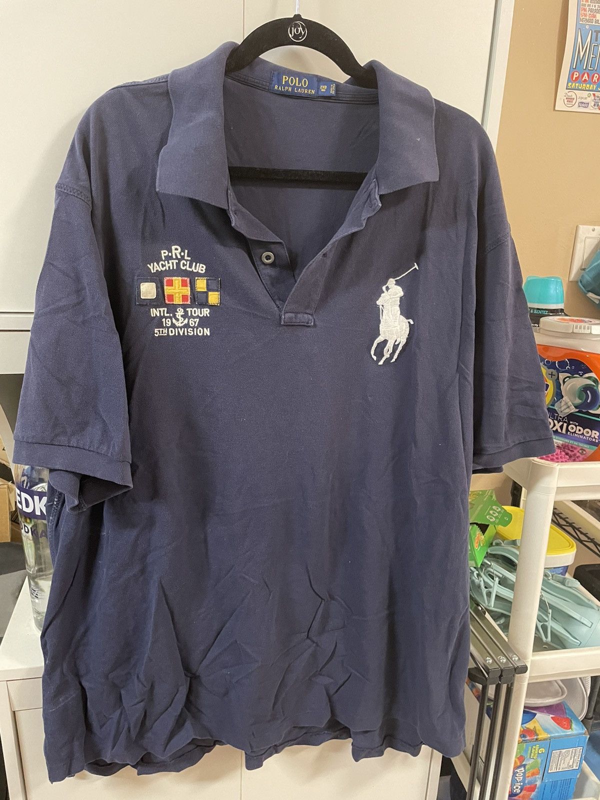 Polo Ralph Lauren Men's Yacht Club Mesh Polo Shirt 2XB