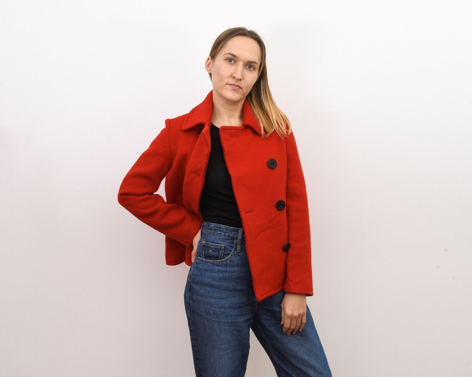 Polo Ralph Lauren × Ralph Lauren × Vintage Women's S Peacoat Jacket Double Breasted Coat Size S / US 4 / IT 40 - 3 Thumbnail
