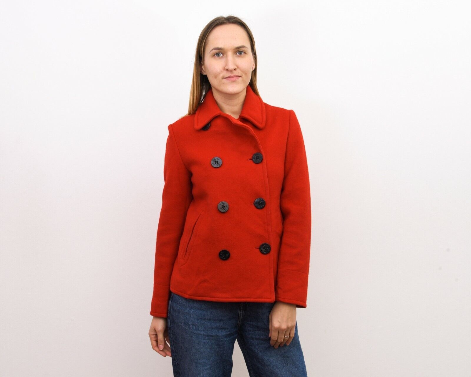 Polo Ralph Lauren × Ralph Lauren × Vintage Women's S Peacoat Jacket Double Breasted Coat Size S / US 4 / IT 40 - 1 Thumbnail