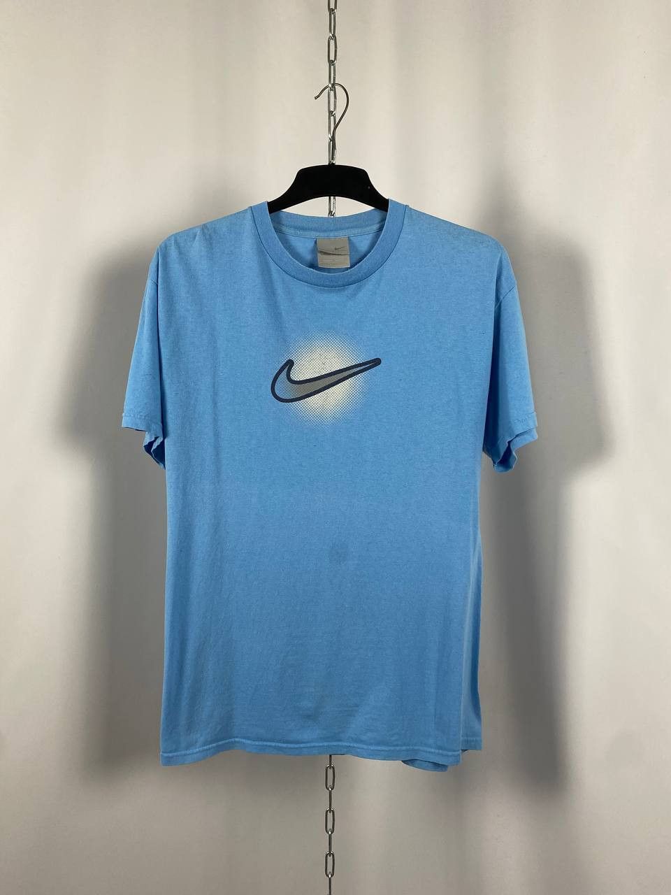 Nike × Vintage Nike vintage swoosh blue T-shirts size L Size US L / EU 52-54 / 3 - 1 Thumbnail
