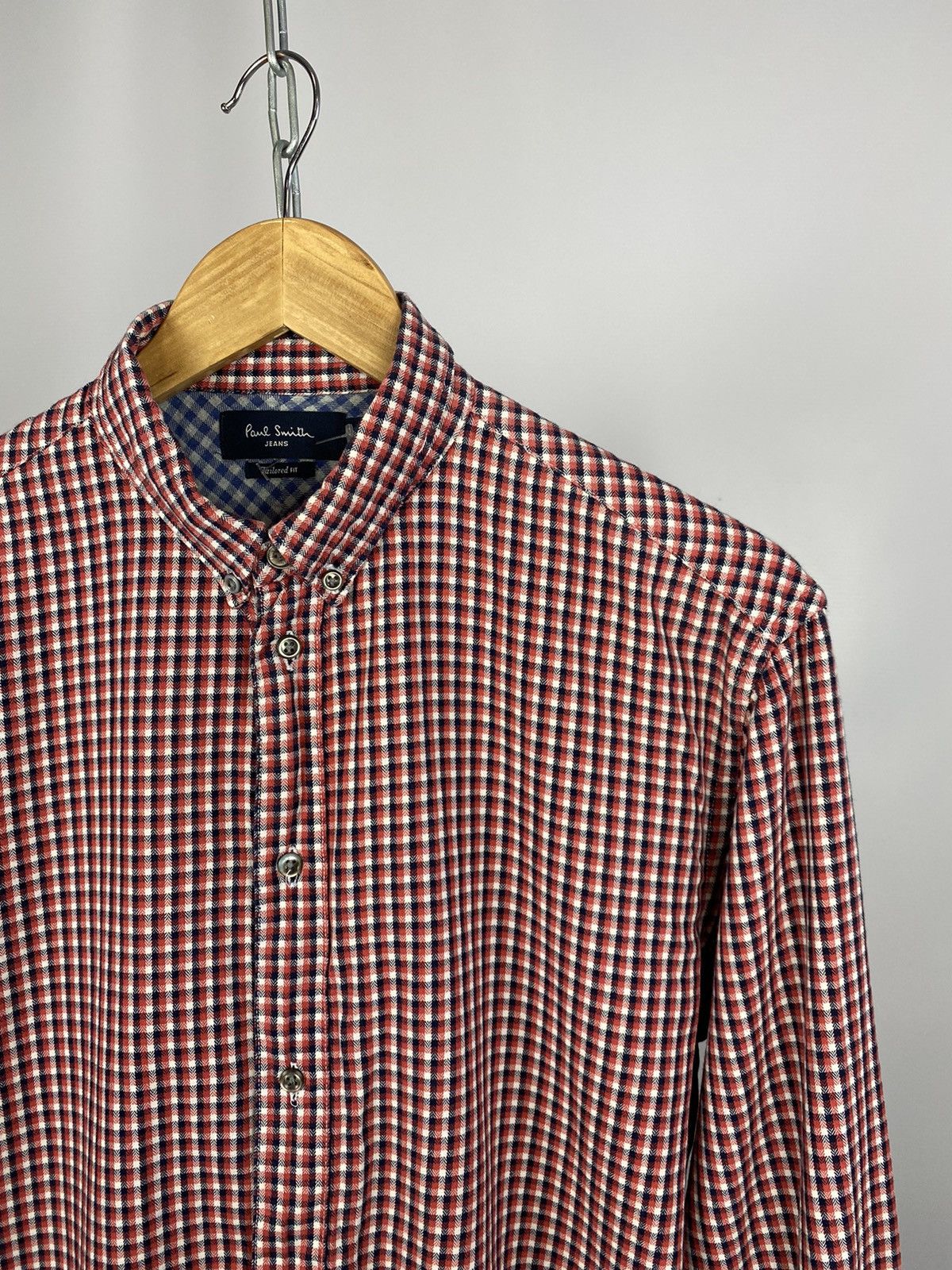 Paul Smith Paul Smith luxury shirt streetwear burgundy size M Size US M / EU 48-50 / 2 - 2 Thumbnail