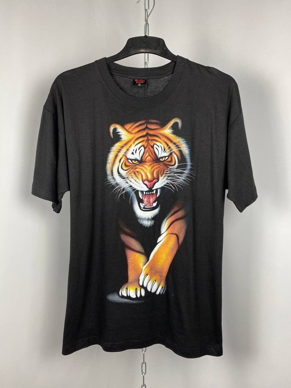 Rock T Shirt Vintage Tiger logo vintage metal rock T shirts size XL Grailed