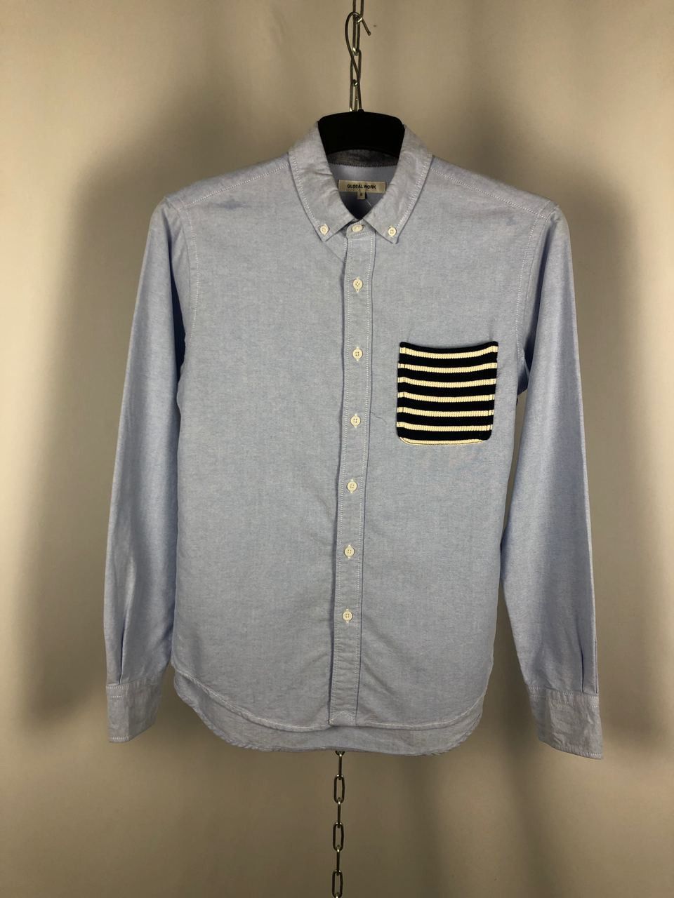 Global Work Global Work shirt long sleeve blue size S Size US S / EU 44-46 / 1 - 1 Thumbnail