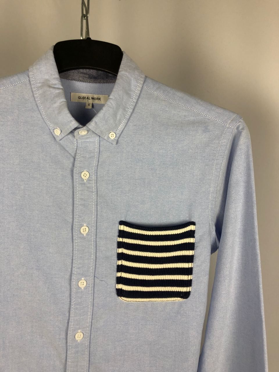 Global Work Global Work shirt long sleeve blue size S Size US S / EU 44-46 / 1 - 2 Thumbnail