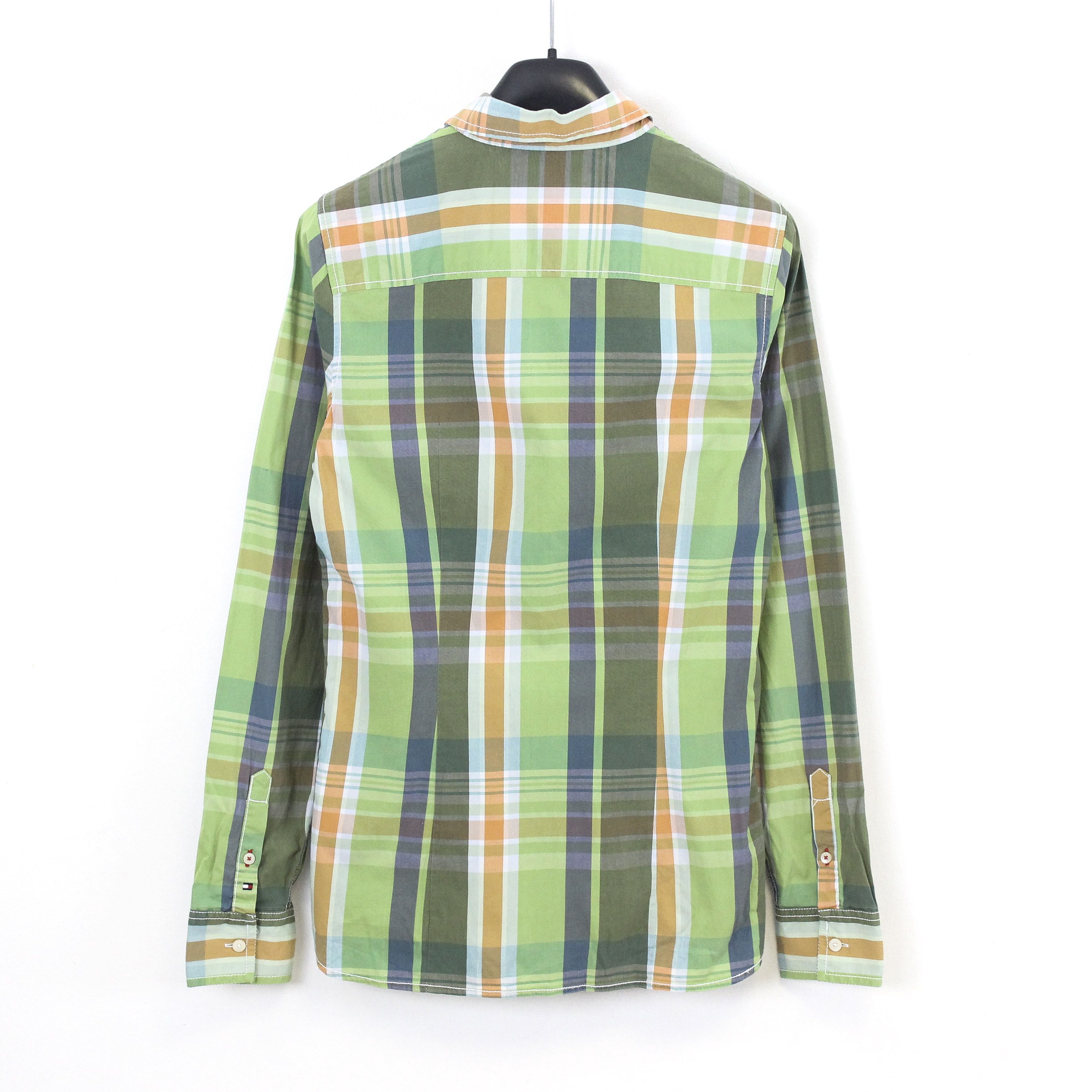 Tommy Hilfiger Stretch Size 6 Button Up Shirt Check Plaid Tartan Dress Size S / US 4 / IT 40 - 4 Thumbnail