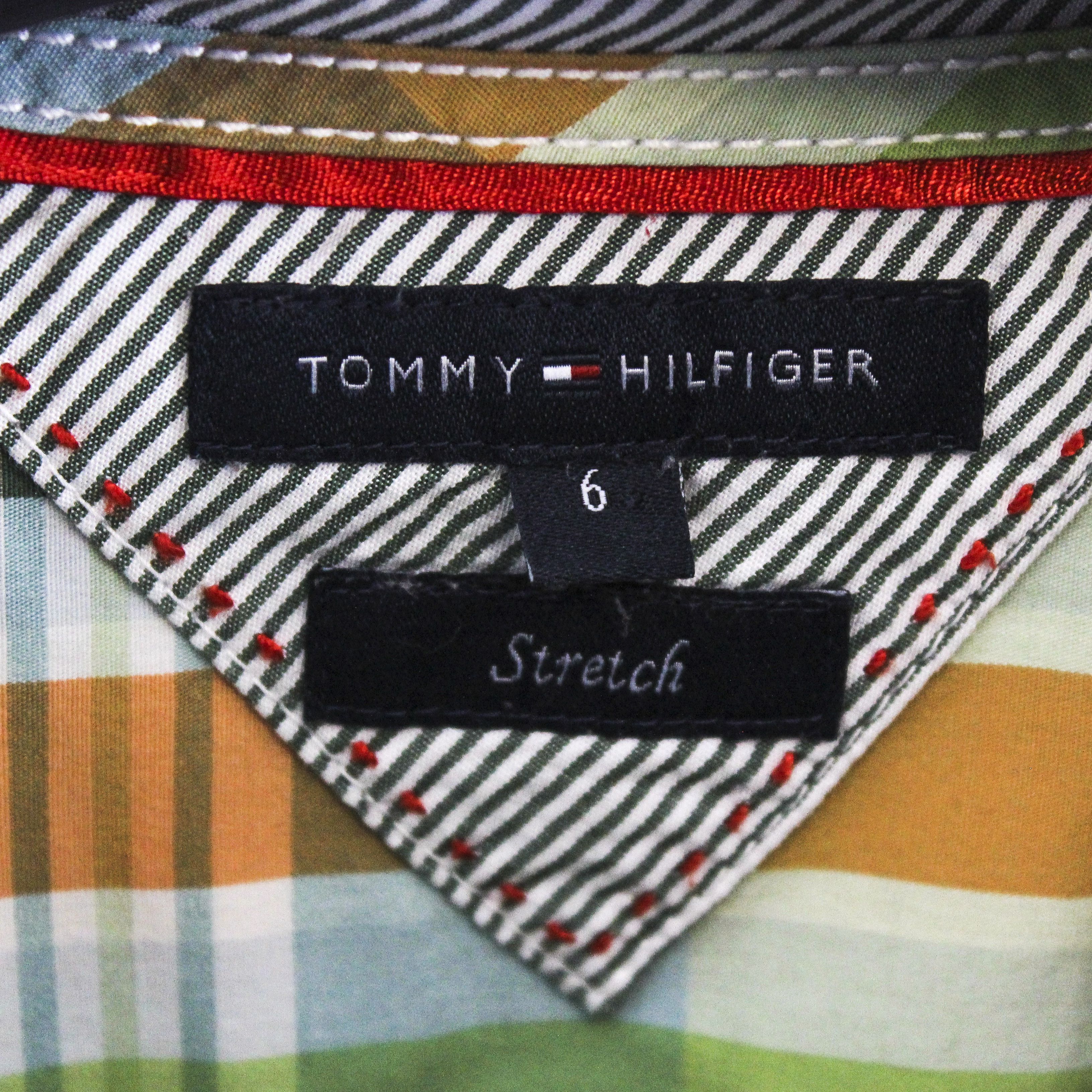 Tommy Hilfiger Stretch Size 6 Button Up Shirt Check Plaid Tartan Dress Size S / US 4 / IT 40 - 5 Thumbnail