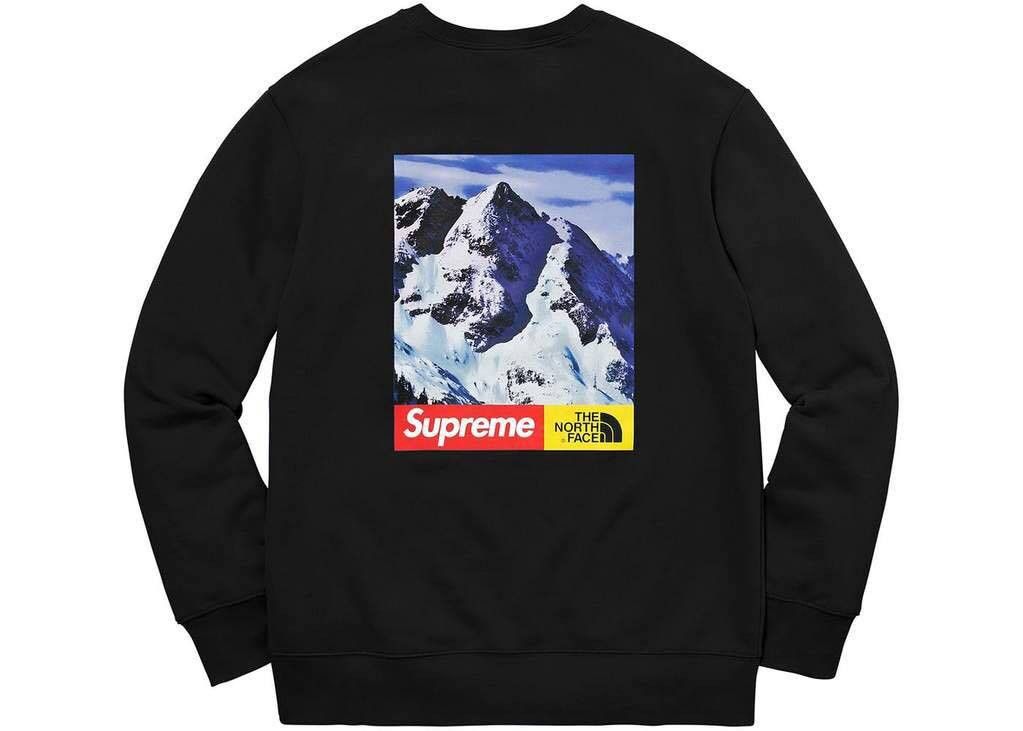 Supreme x The North Face Mountain Crewneck Black
