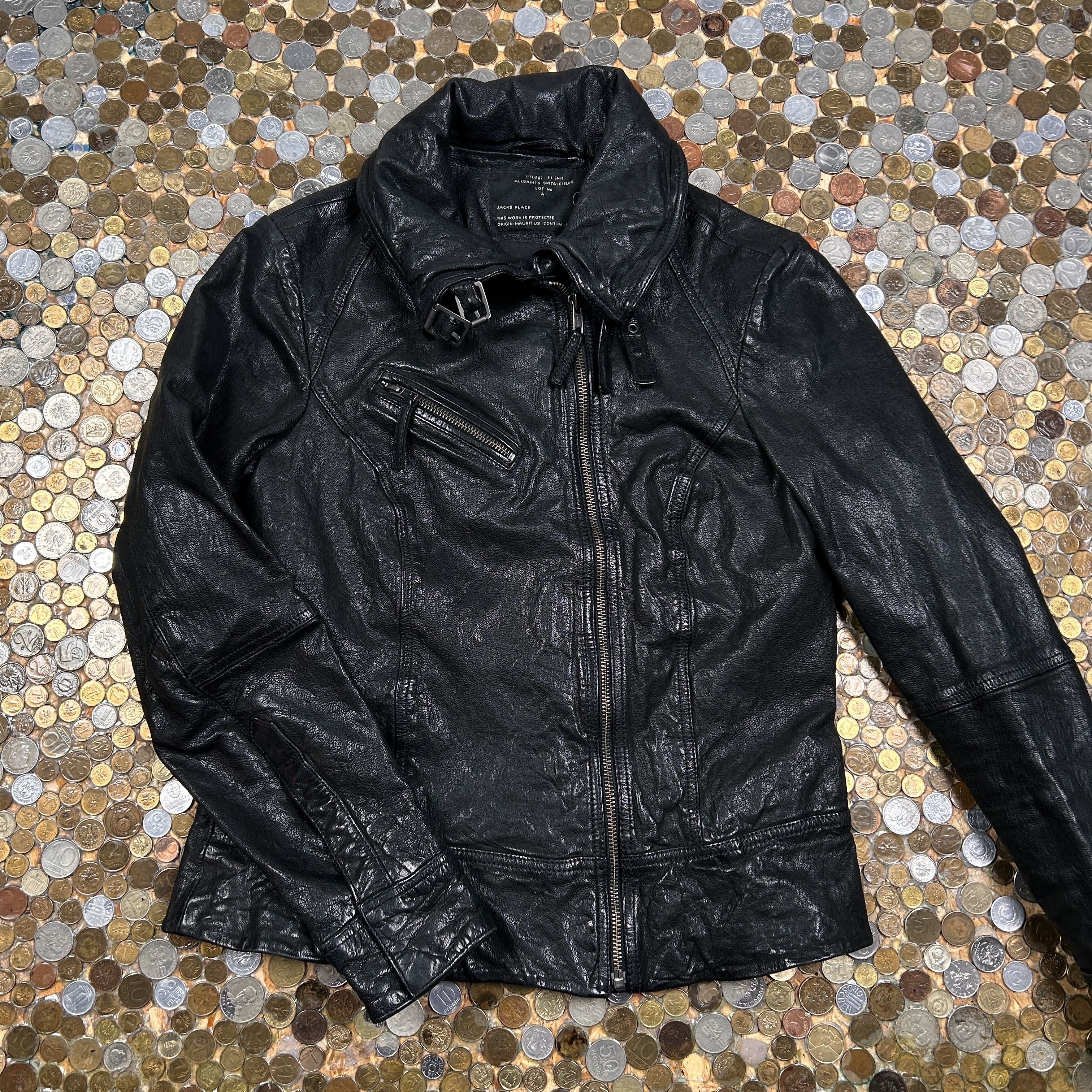 AllSaints 100% leather wmns ramones jacket 90's