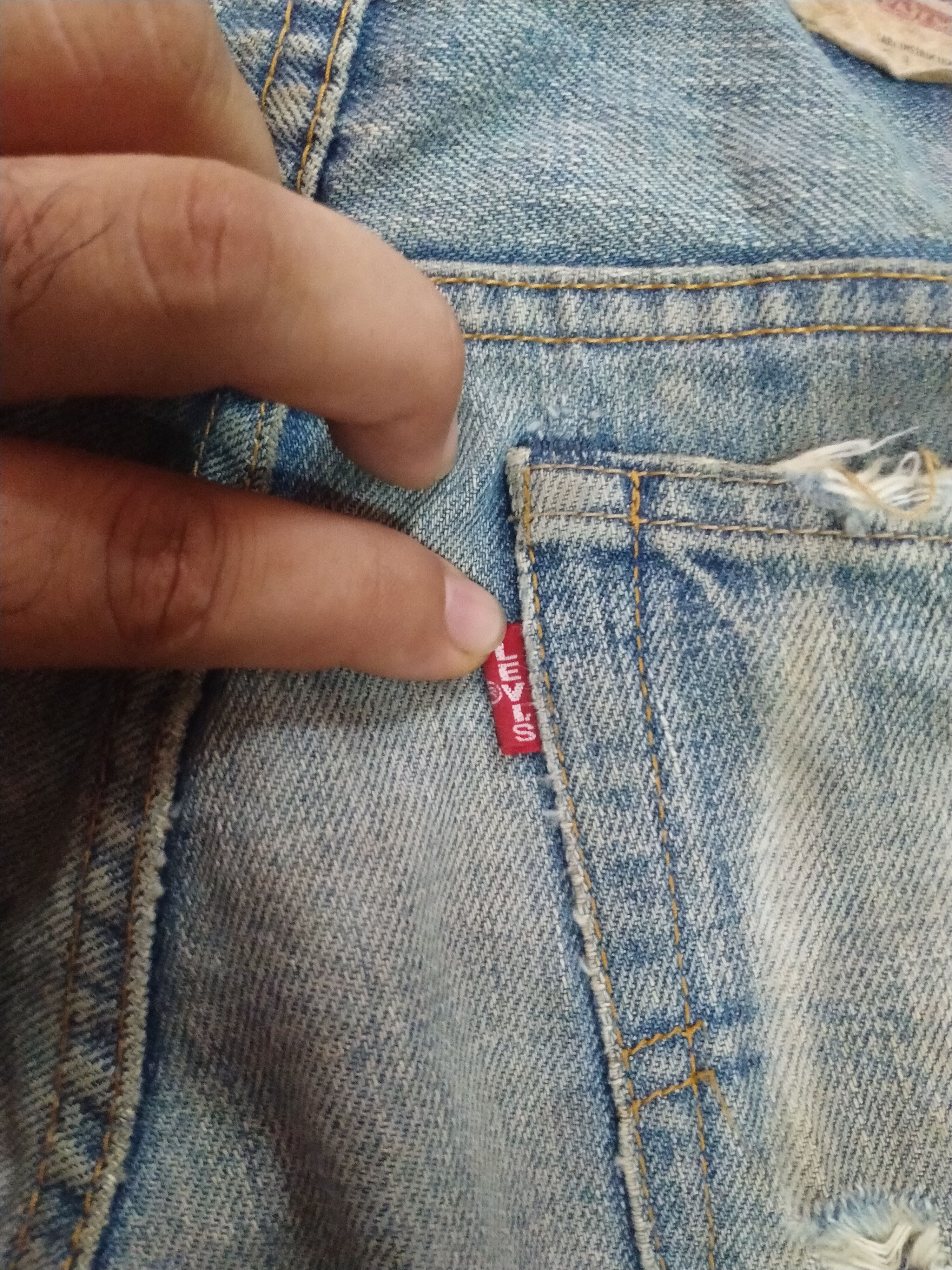 Japanese Brand LEVIS BIG E J09 DISTRESSED DENIM Size US 29 - 12 Thumbnail