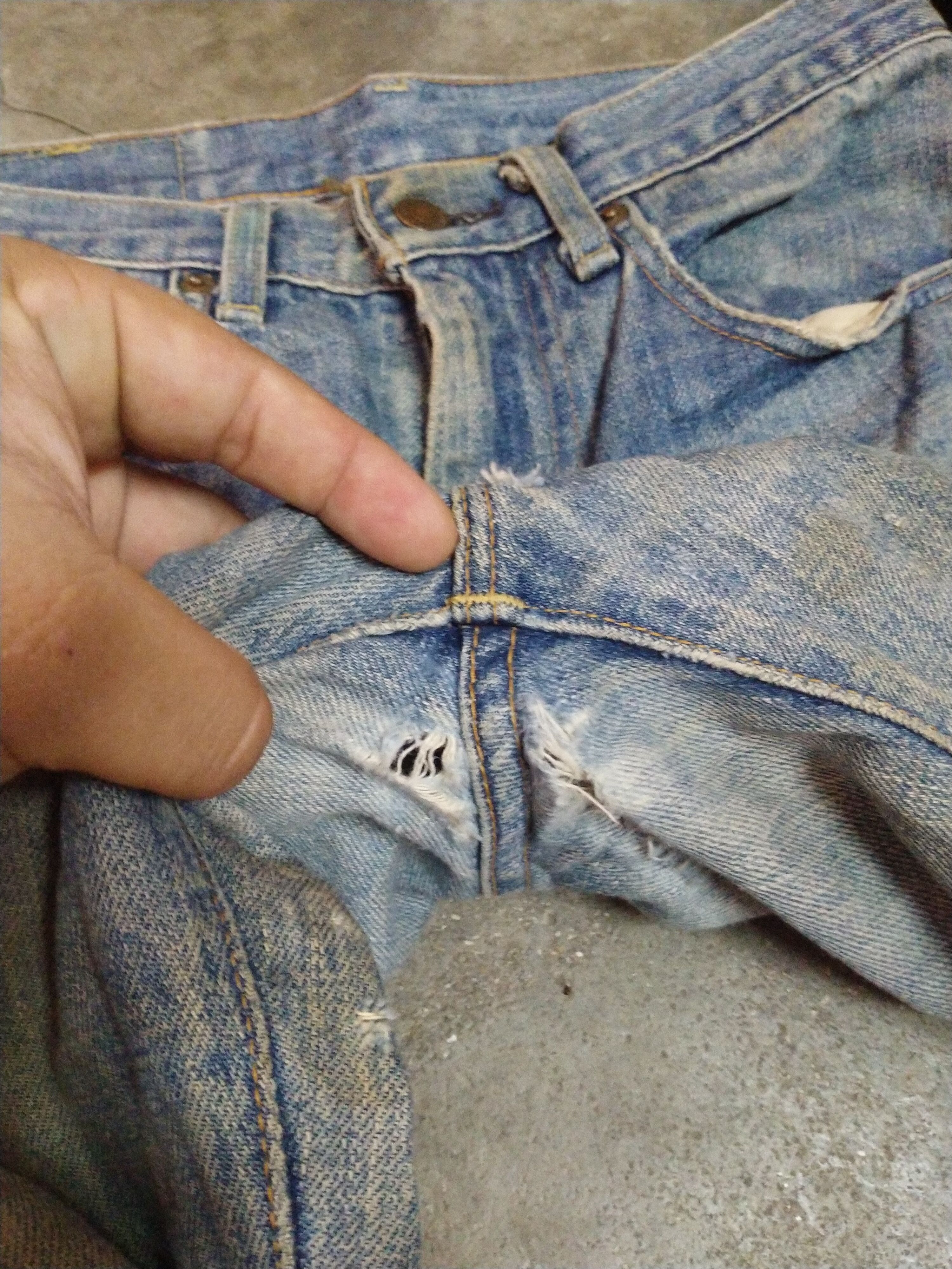 Japanese Brand LEVIS BIG E J09 DISTRESSED DENIM Size US 29 - 8 Thumbnail