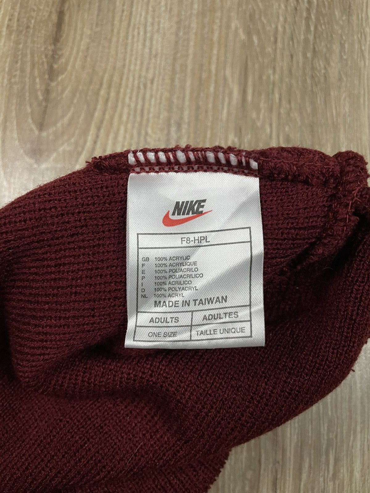 Nike × Vintage 🔥Vintage Nike 90s Small Swoosh Black Beanie Winter Hat Cap Size ONE SIZE - 6 Thumbnail