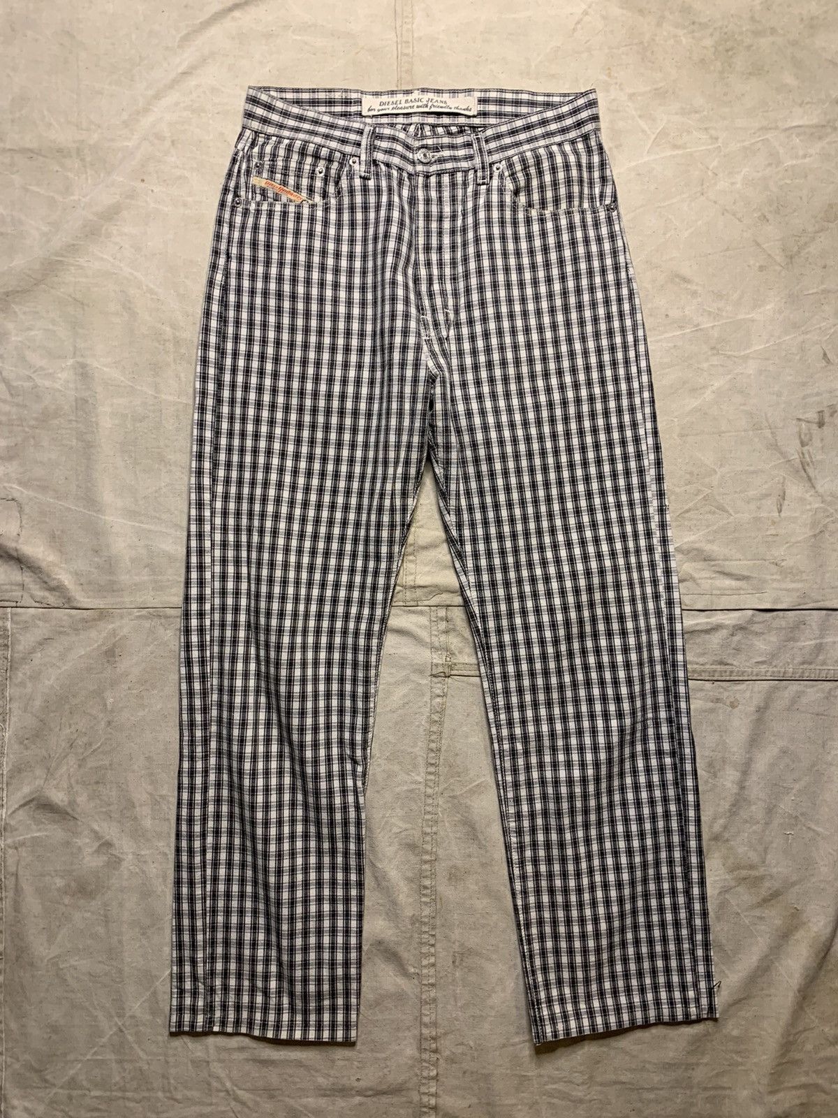 Diesel × Diesel Black Gold Vintage Diesel Y2K Stripped Pants Size US 30 / EU 46 - 1 Thumbnail