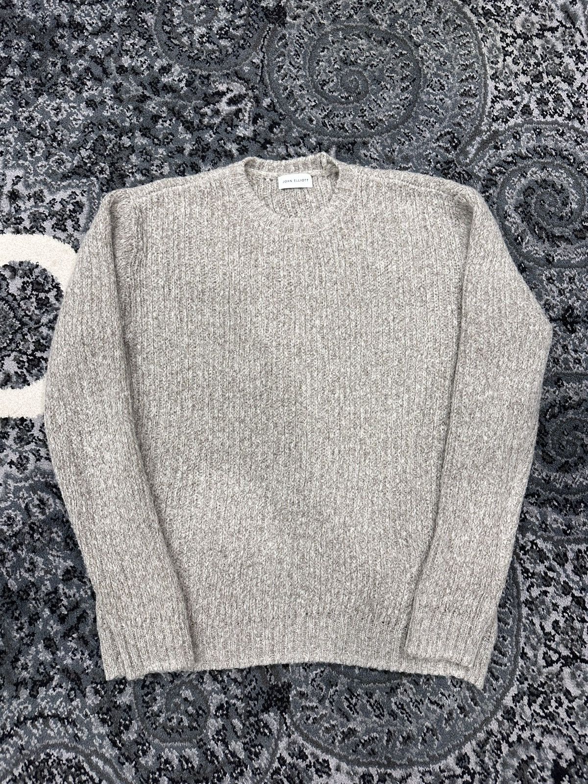 John Elliott Foggy Wool Cashmere Sweater v1 l Linen Size US S / EU 44-46 / 1 - 3 Thumbnail