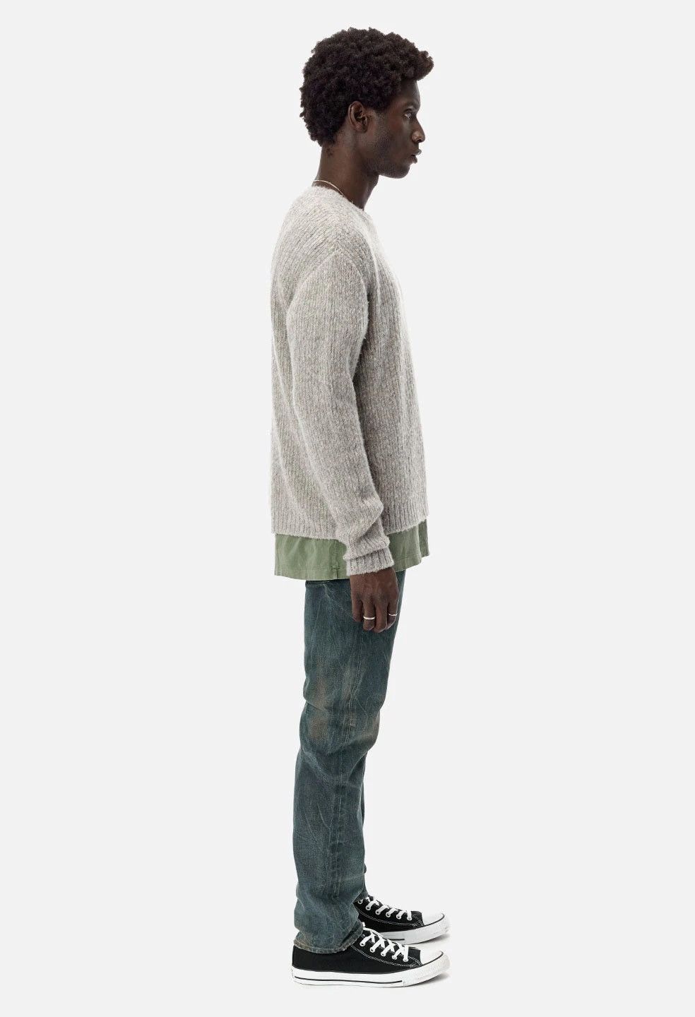 John Elliott Foggy Wool Cashmere Sweater v1 l Linen Size US S / EU 44-46 / 1 - 8 Thumbnail