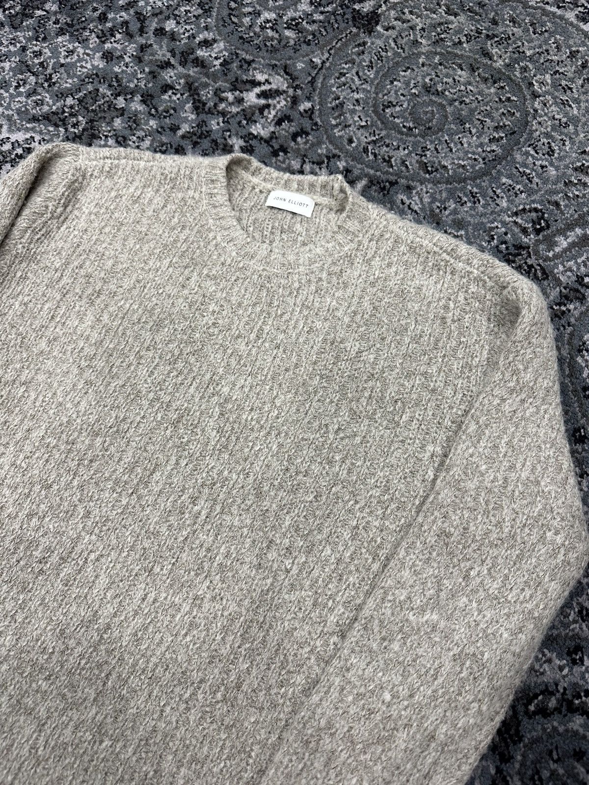 John Elliott Foggy Wool Cashmere Sweater v1 l Linen Size US S / EU 44-46 / 1 - 1 Thumbnail