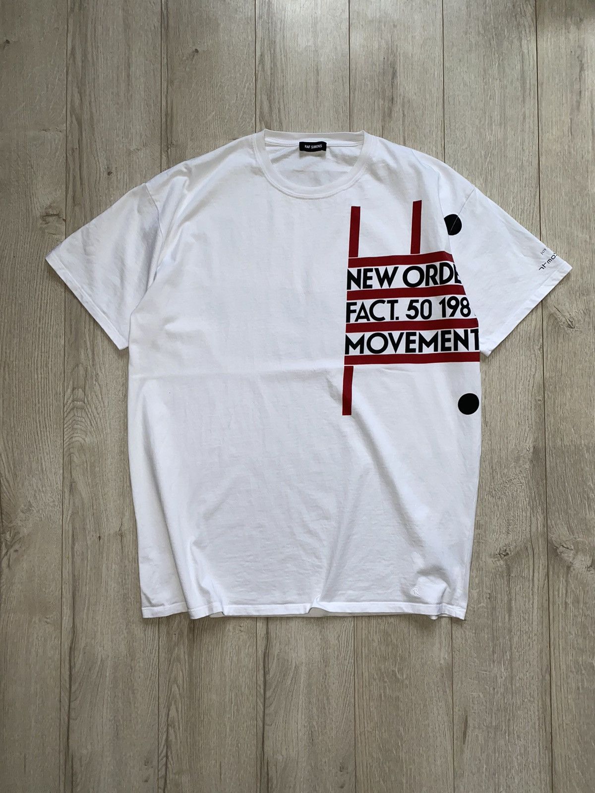 Raf Simons RAF Simons x Joy Division SS18 white t-shirt | Grailed