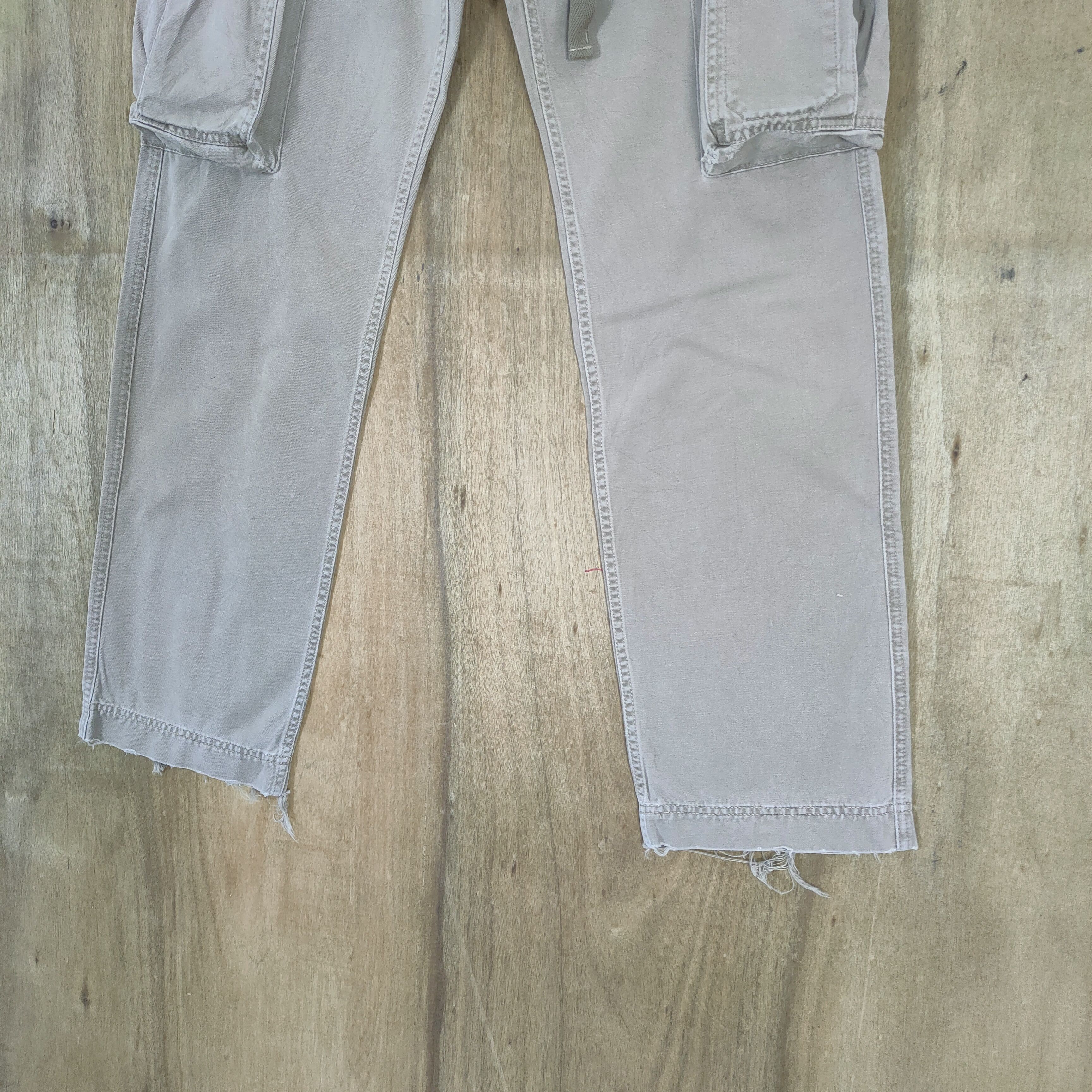 Japanese Brand VINTAGE ALPHA FADED CARGO PANTS Size US 30 / EU 46 - 5 Thumbnail