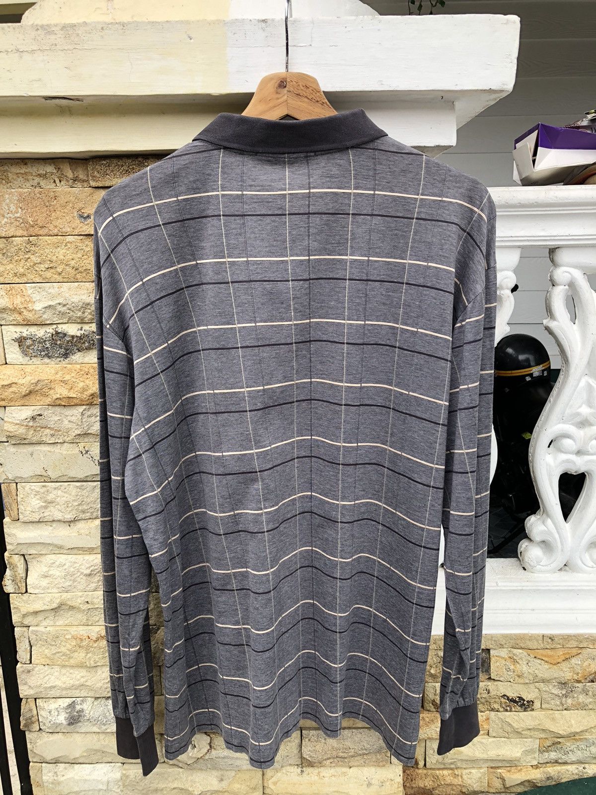Vintage Last Drop🔥Rare🔥Vintage Ysl Pour Homme Long Sleve Polo Shirt Size US XL / EU 56 / 4 - 4 Thumbnail