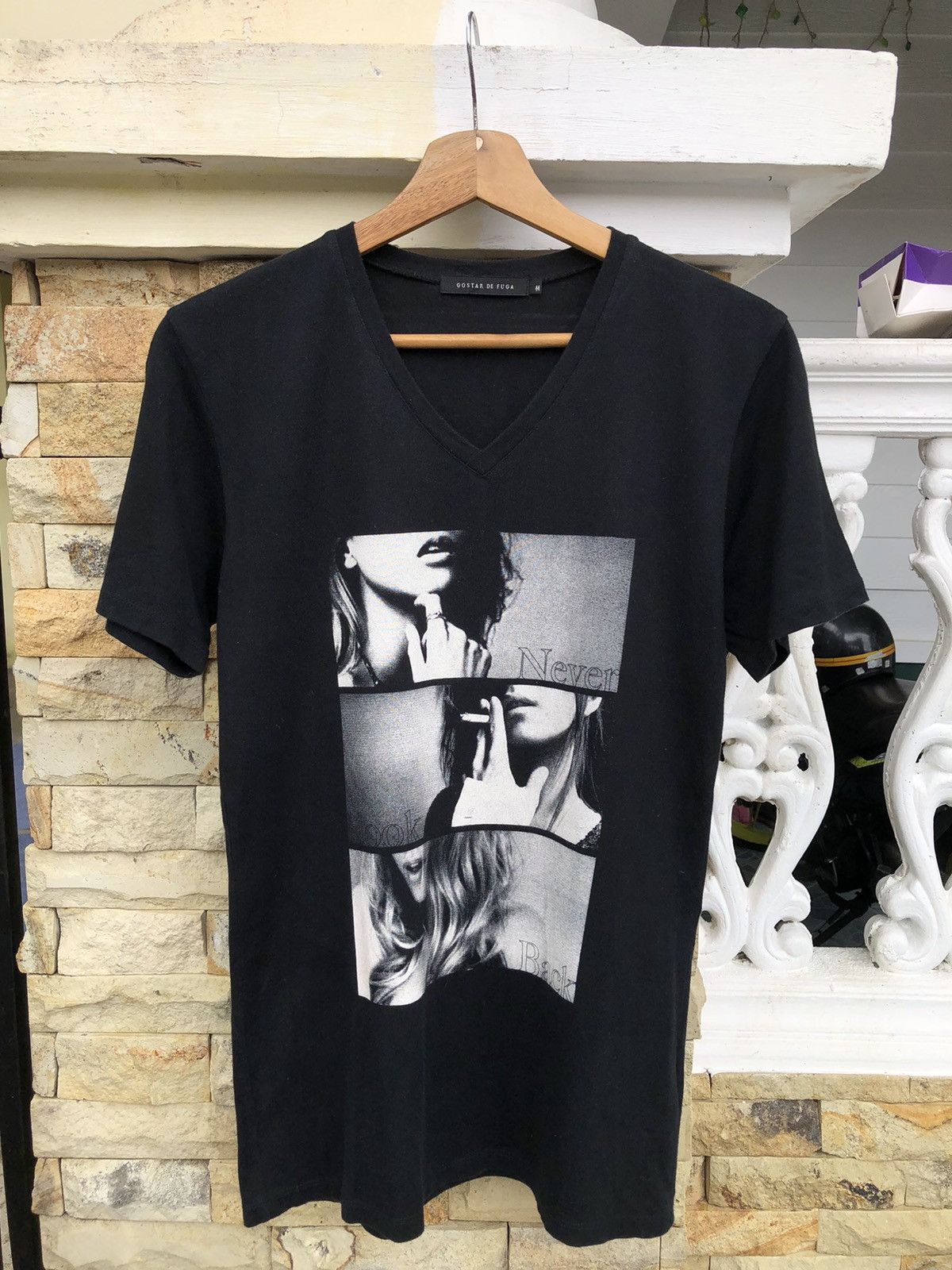 GOSTAR DE FUGA Last Drop🔥Rare🔥Japanese Gostar De Fuga V Neck T Shirt Size US S / EU 44-46 / 1 - 1 Thumbnail