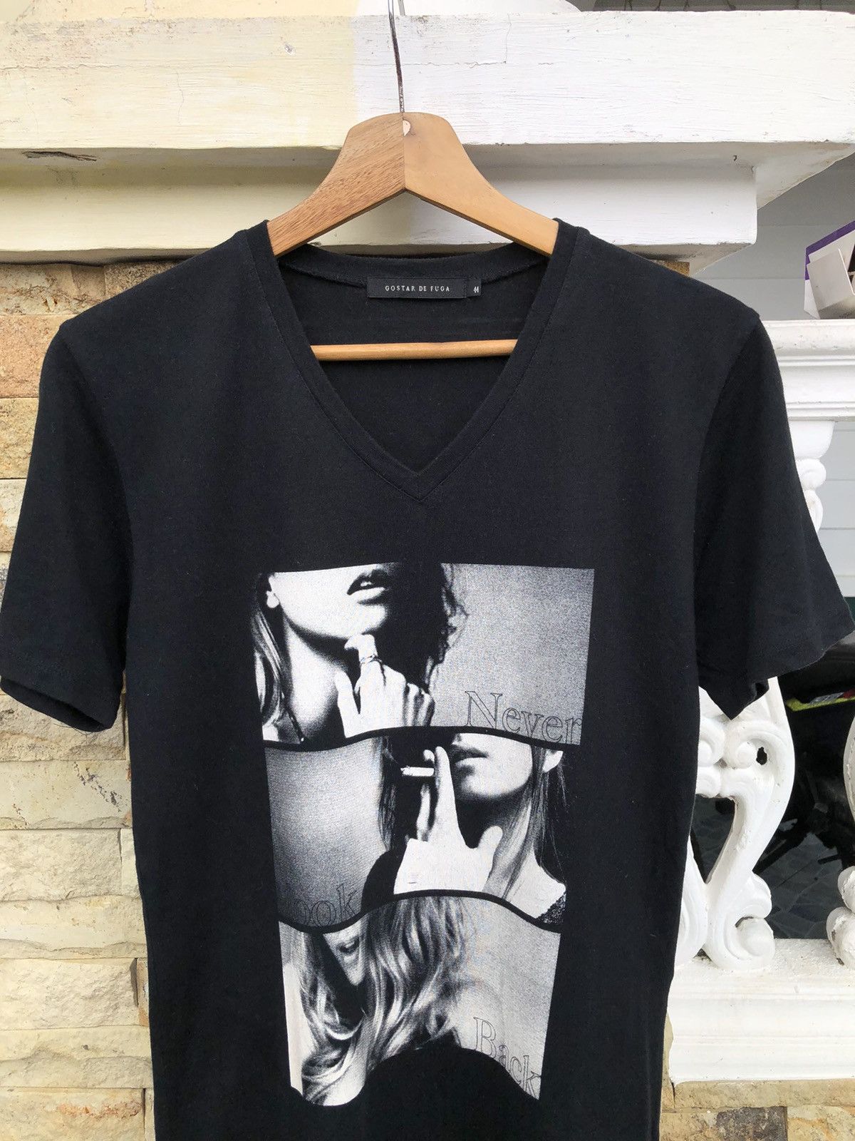 GOSTAR DE FUGA Last Drop🔥Rare🔥Japanese Gostar De Fuga V Neck T Shirt Size US S / EU 44-46 / 1 - 2 Thumbnail