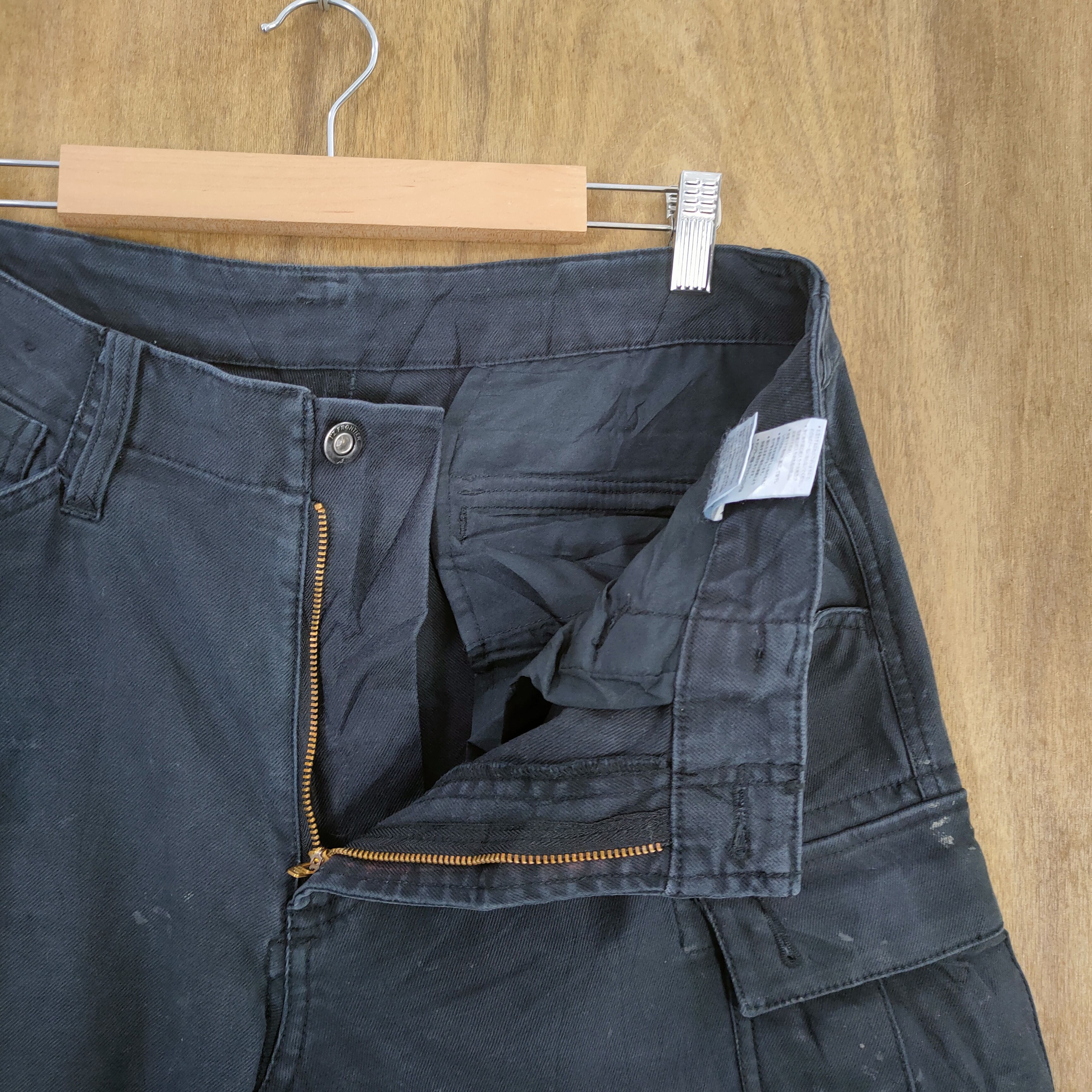 Japanese Brand IZ FRONTIER WORKWEAR SKINNY CARGO PANTS Size US 34 / EU 50 - 2 Thumbnail