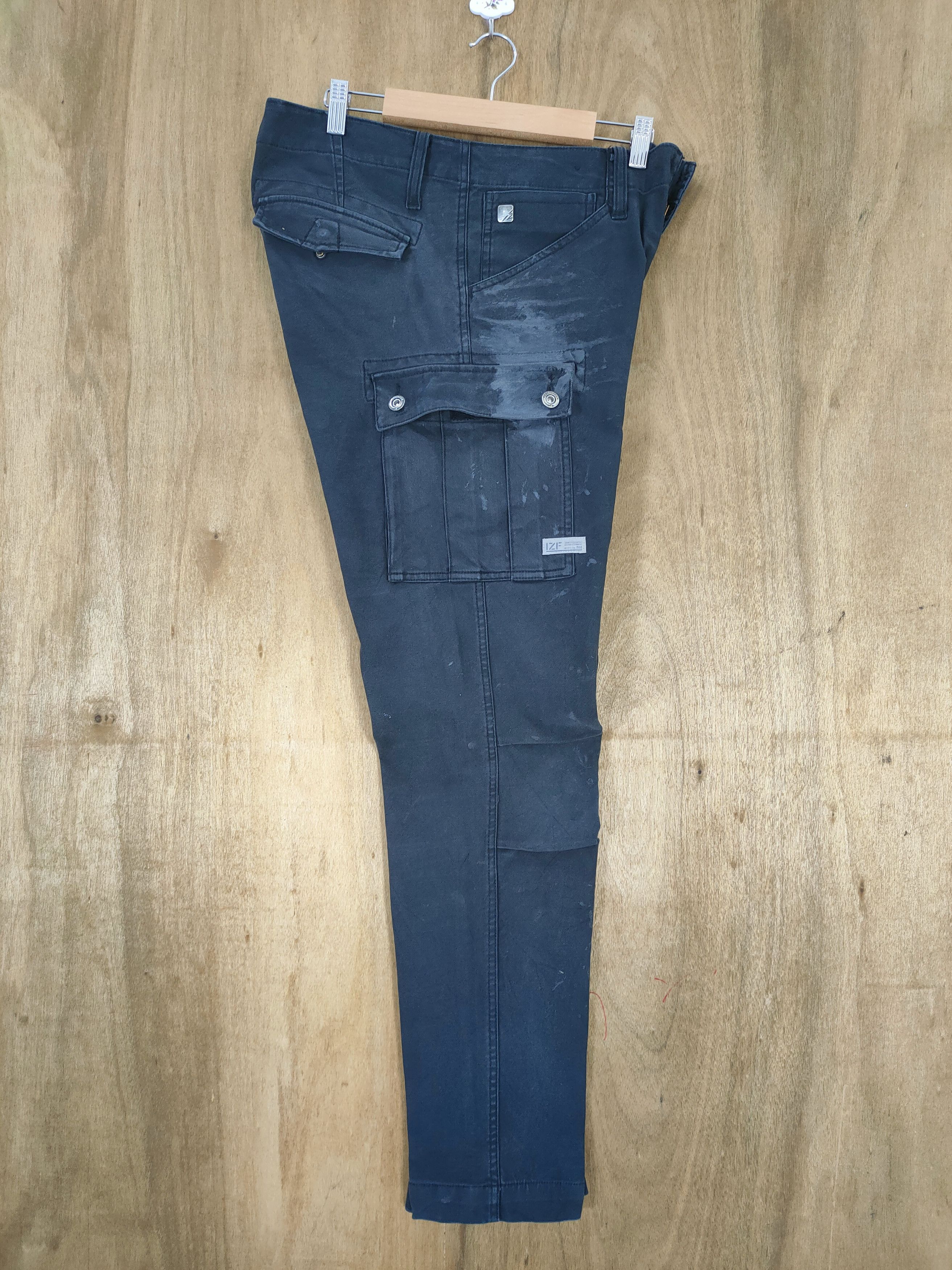 Japanese Brand IZ FRONTIER WORKWEAR SKINNY CARGO PANTS Size US 34 / EU 50 - 14 Thumbnail