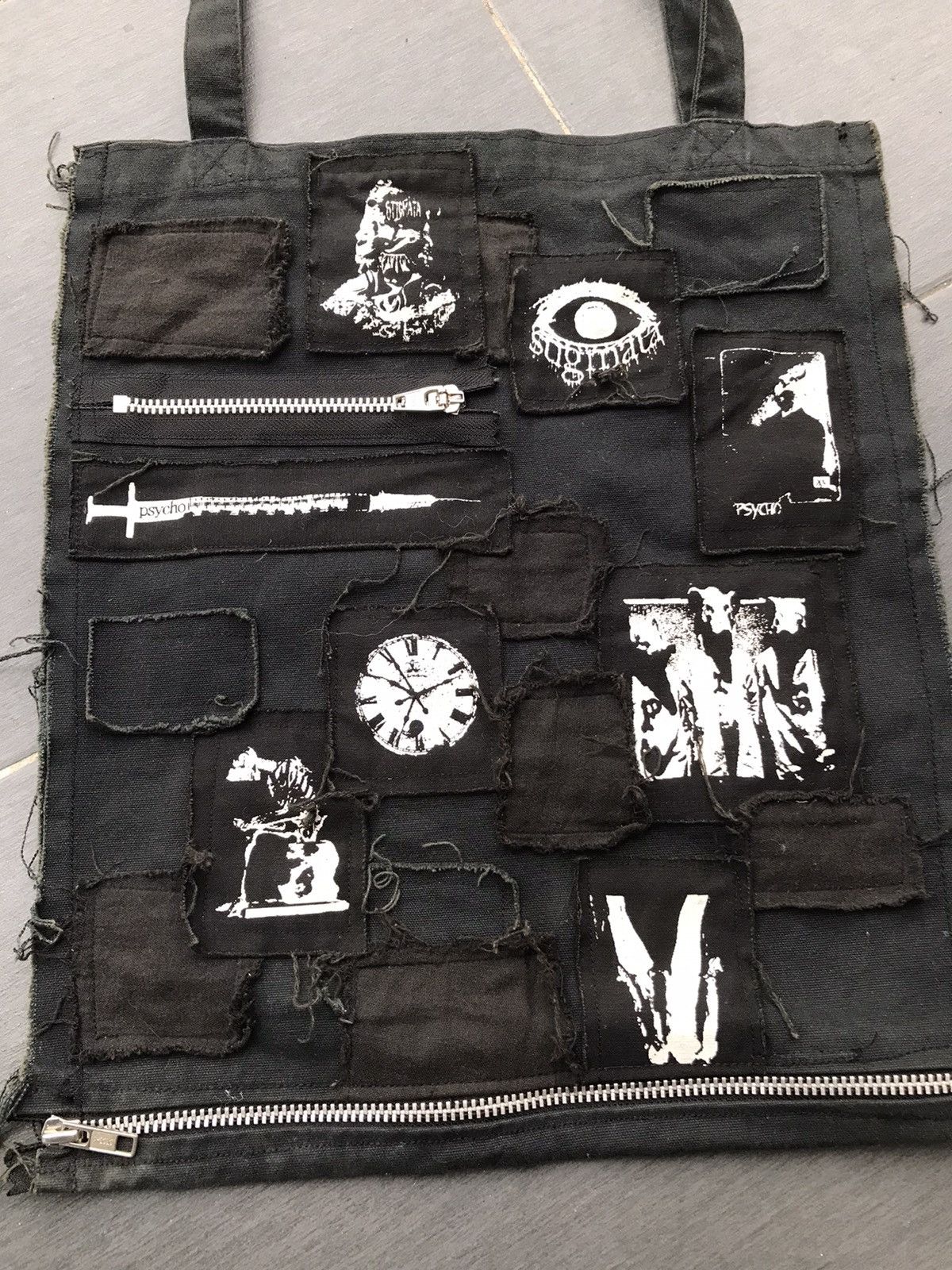 Japanese Brand × Seditionaries × Vintage Punk Patchwork Style Tote Bag Made in Japan Size ONE SIZE - 5 Thumbnail