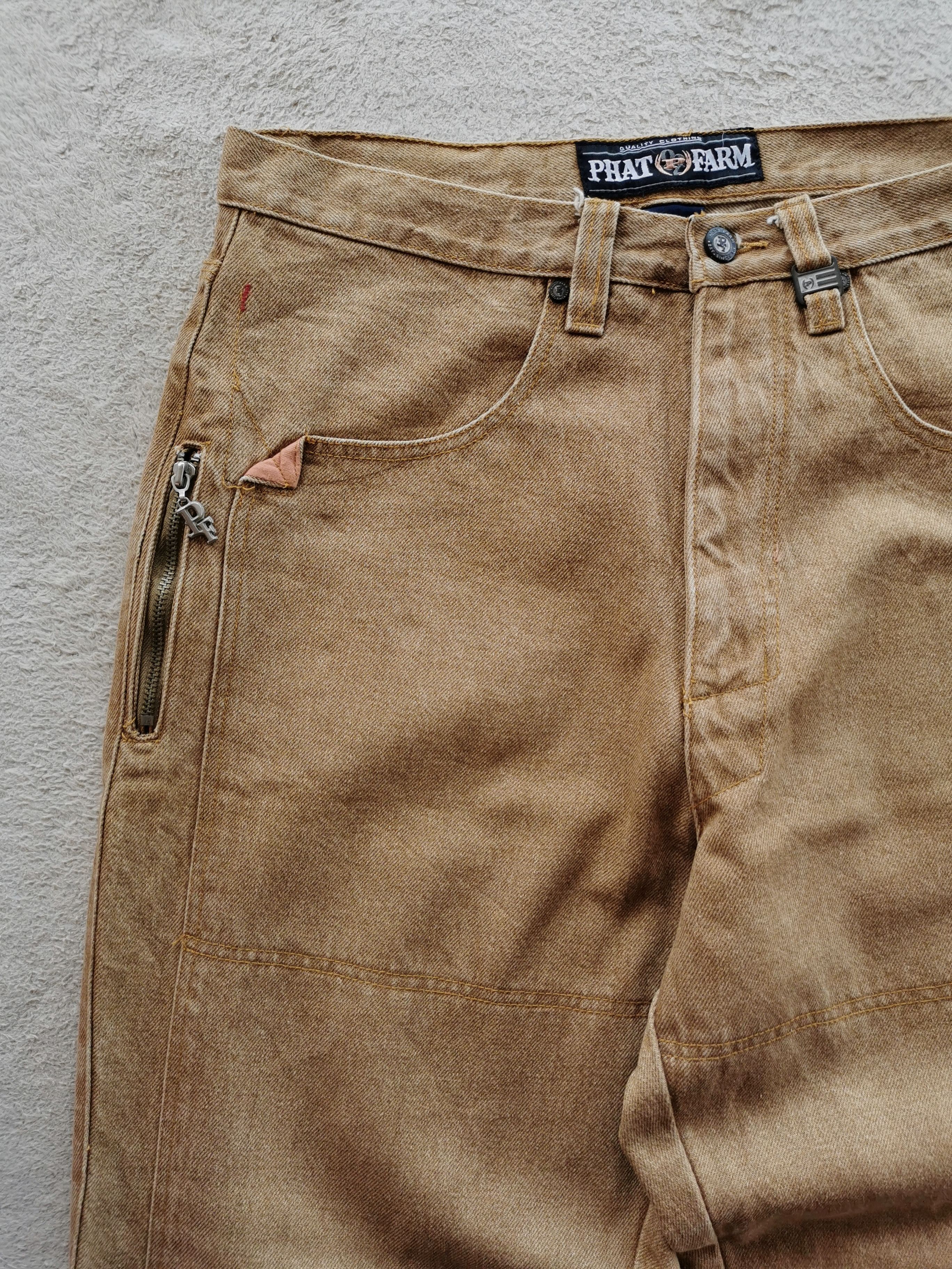 image of Jnco x Phat Farm Double Knee Duck Brown Heavy Looklike Carhartt, Men's (Size 34)