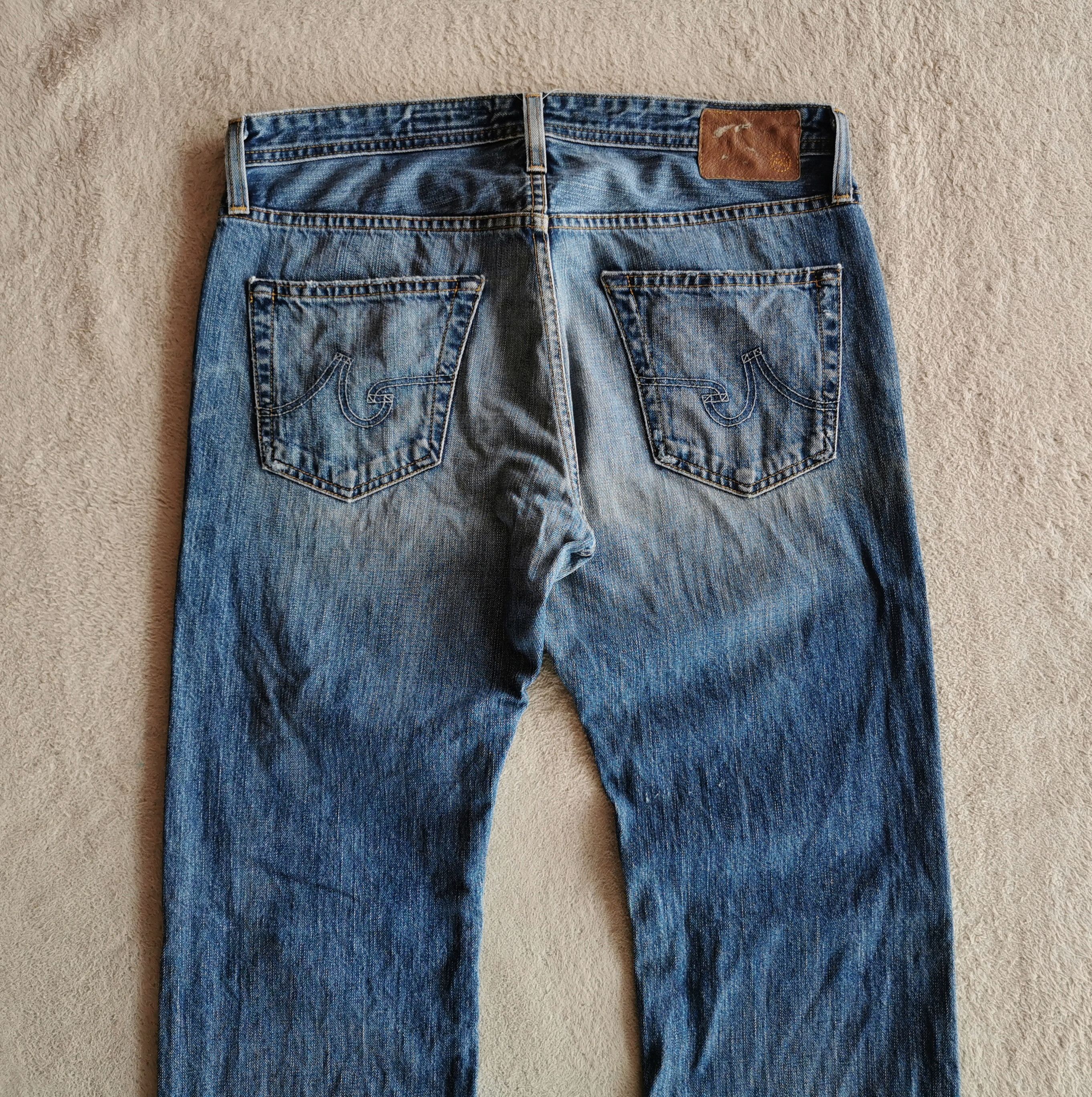 AG Adriano Goldschmied × Undercover Adriano Goldschmied the Tambourine Distressed Jeans Size US 33 - 7 Thumbnail